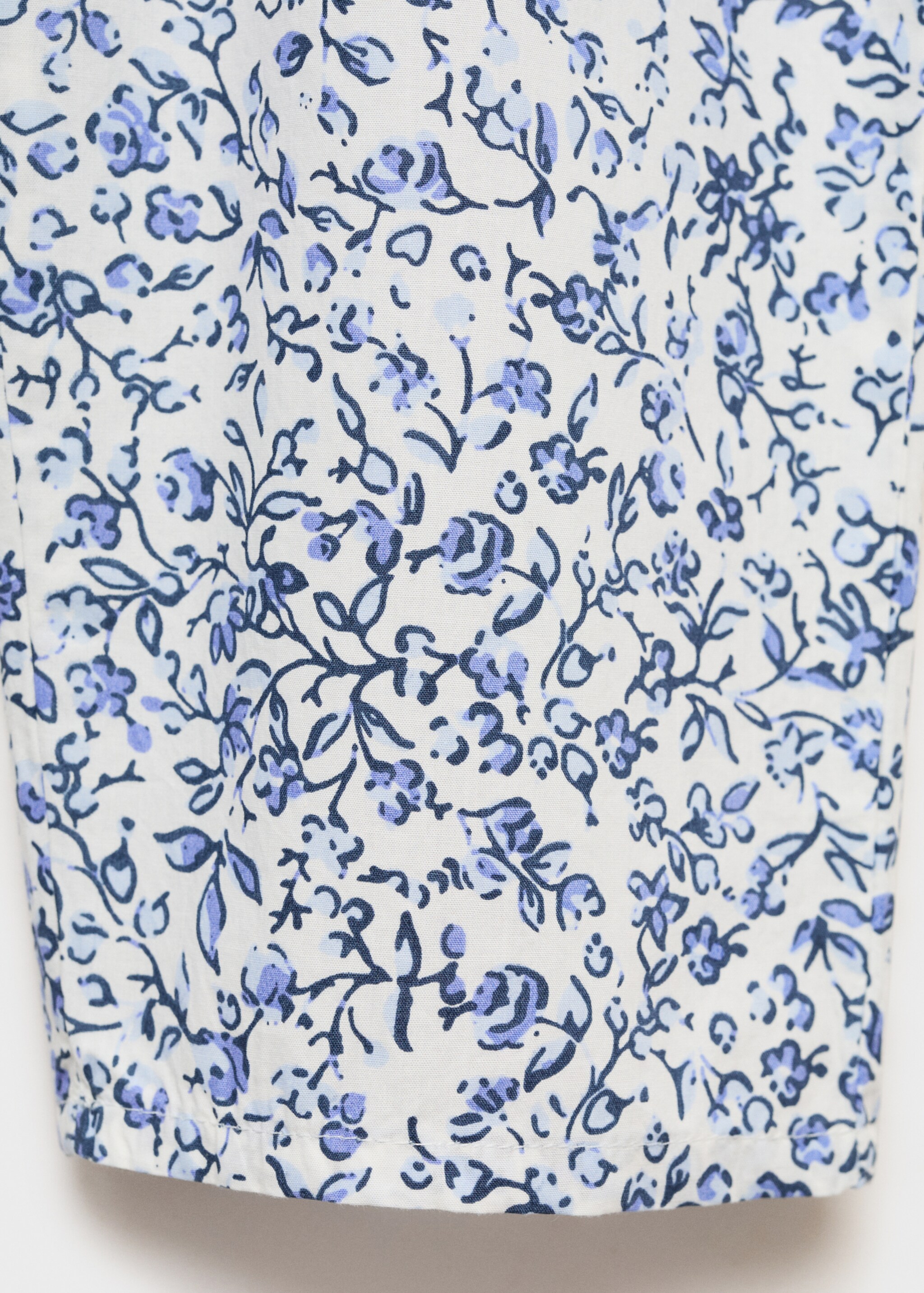 Printed cotton trousers - Details of the article 0