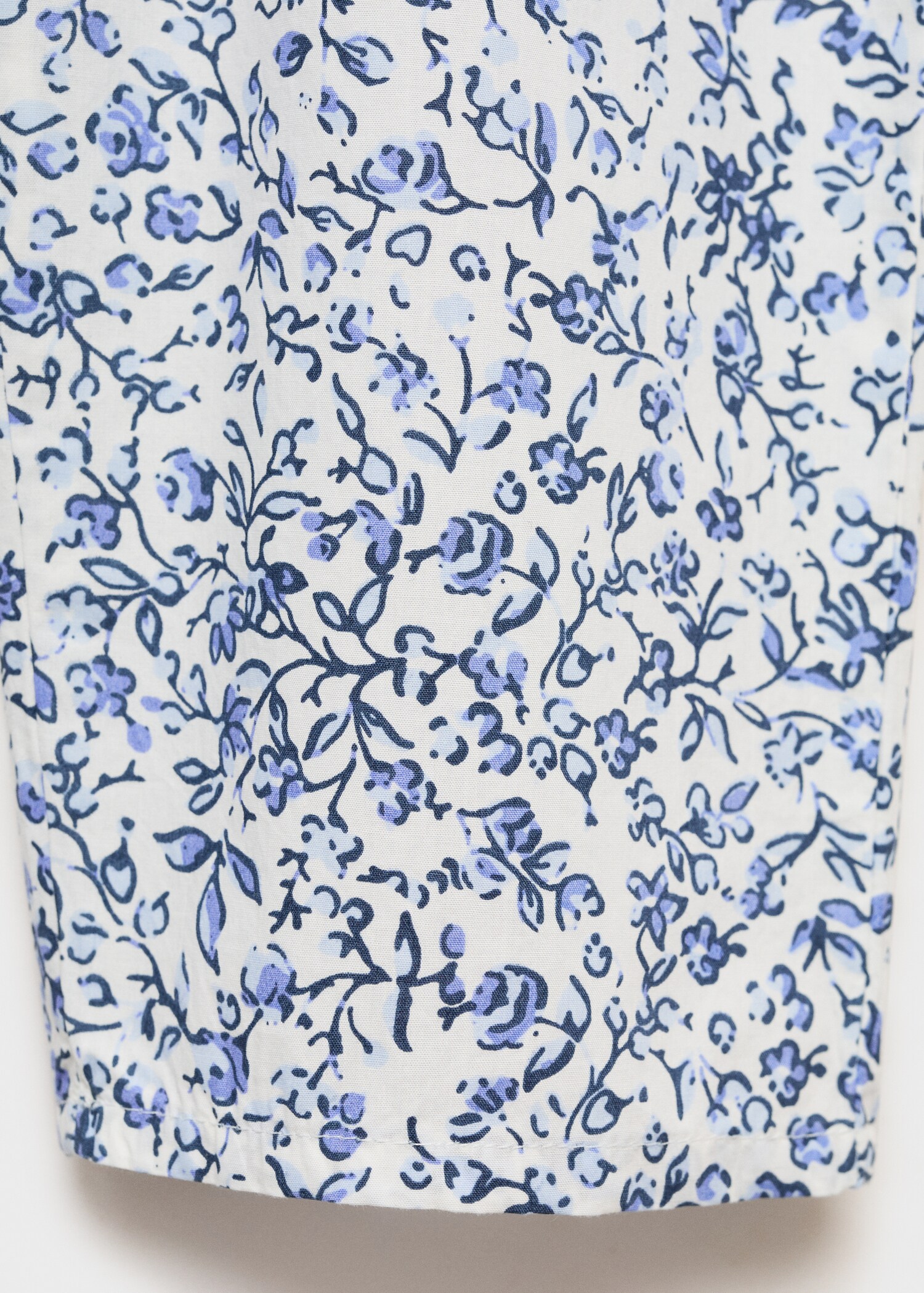 Printed cotton pants - Details of the article 0