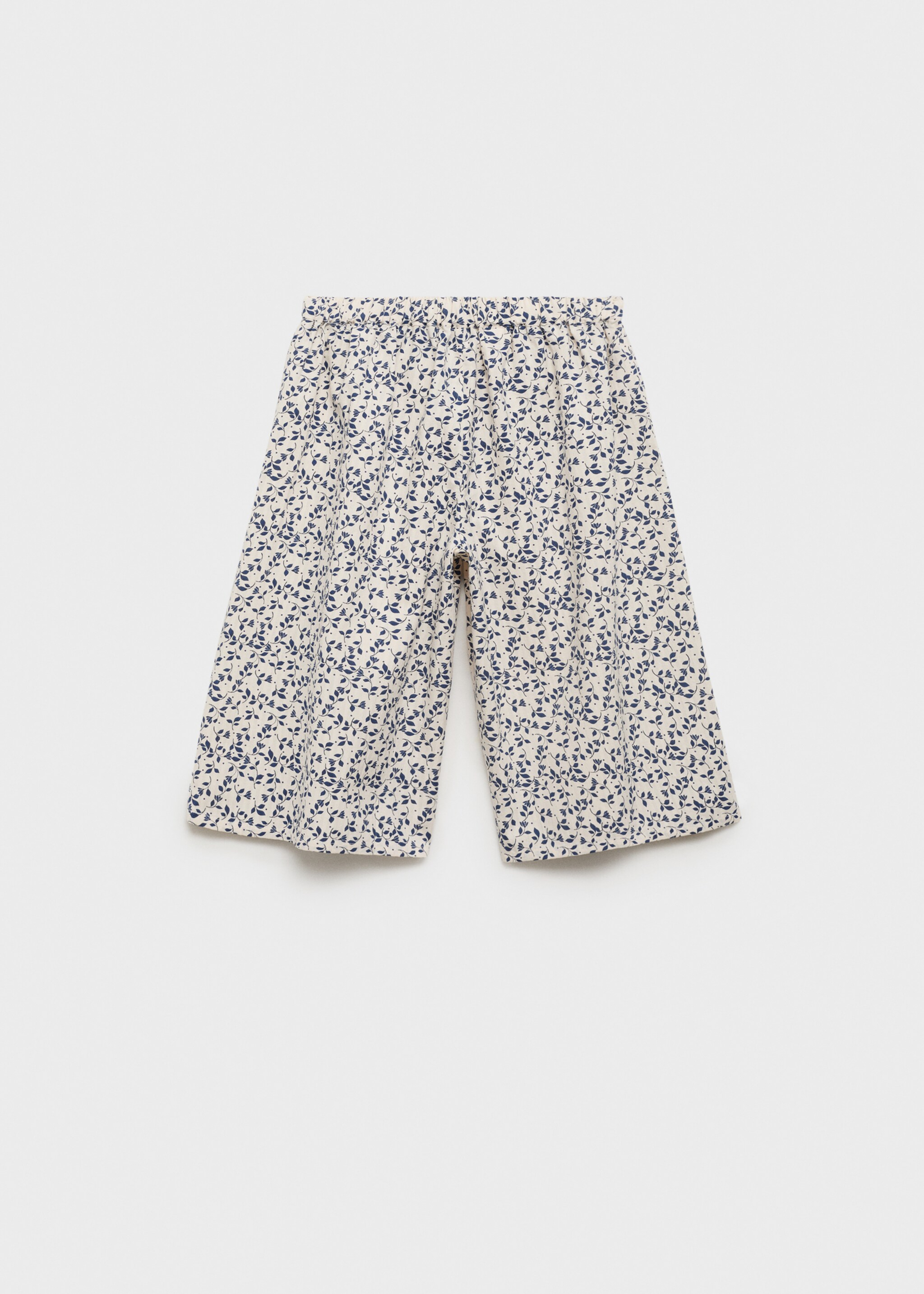 Pantalón recto estampado floral - Reverso del artículo