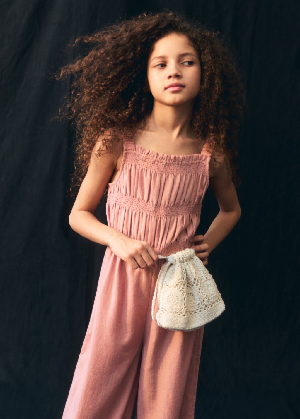 Ruched long jumpsuit