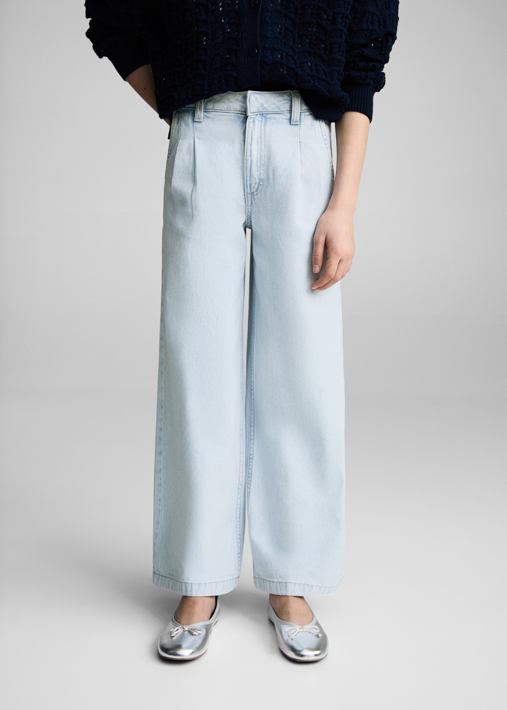 Straight-fit jeans with pleat detail - Details of the article 6