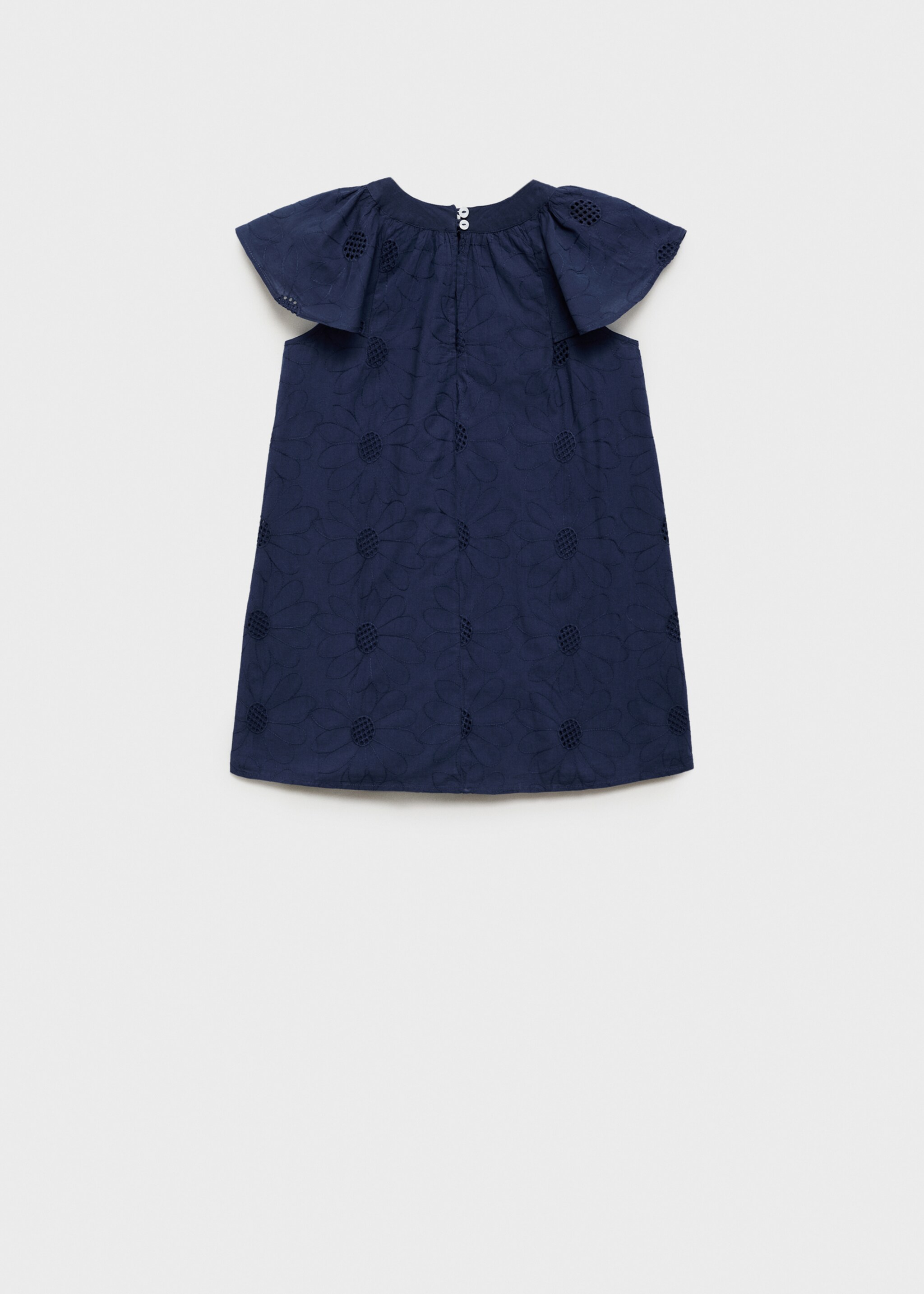 Embroidered short dress - Versi terbalik dari barang