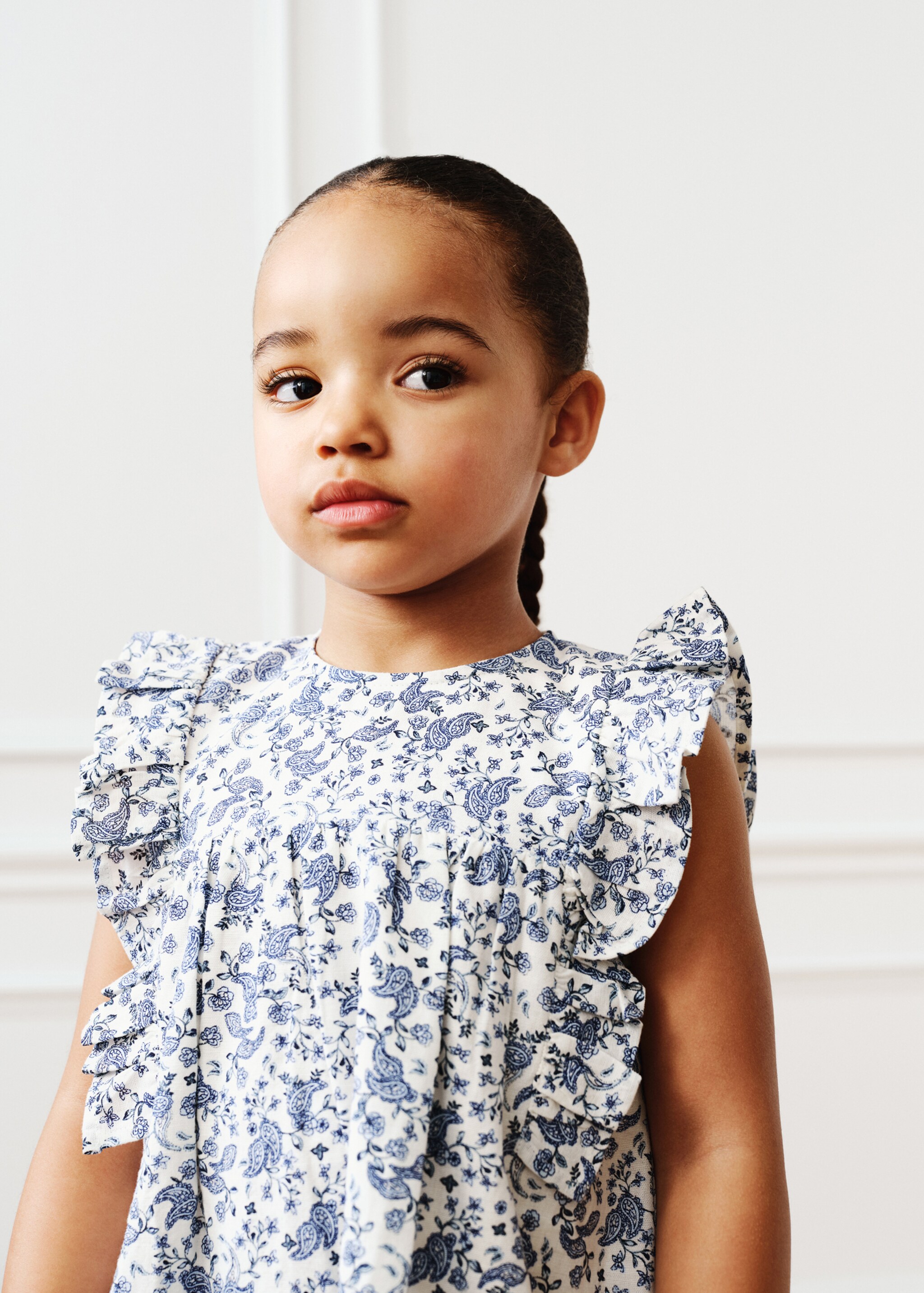 Ruffled printed dress - Details of the article 5