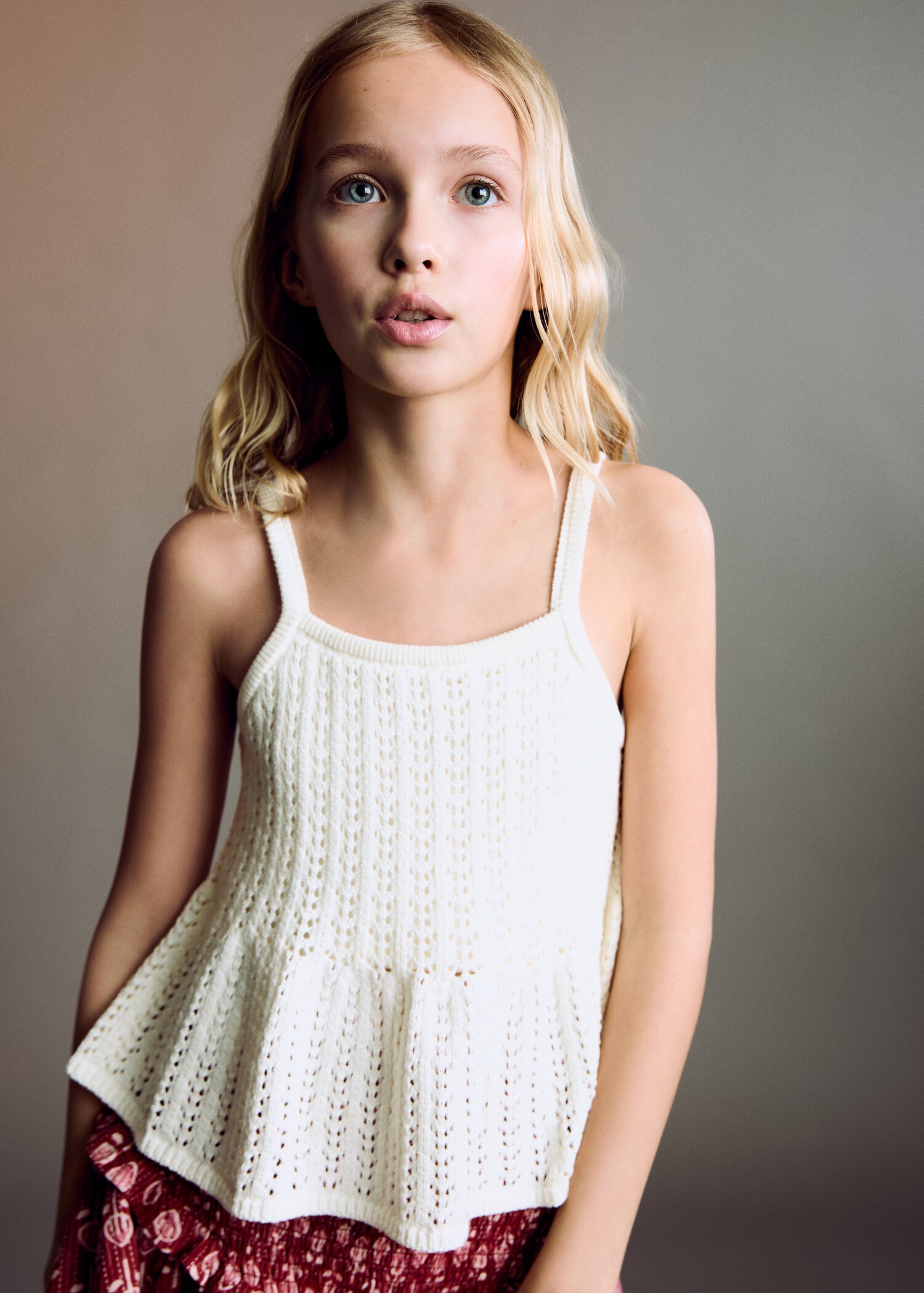 Openwork knit top - Medium plane