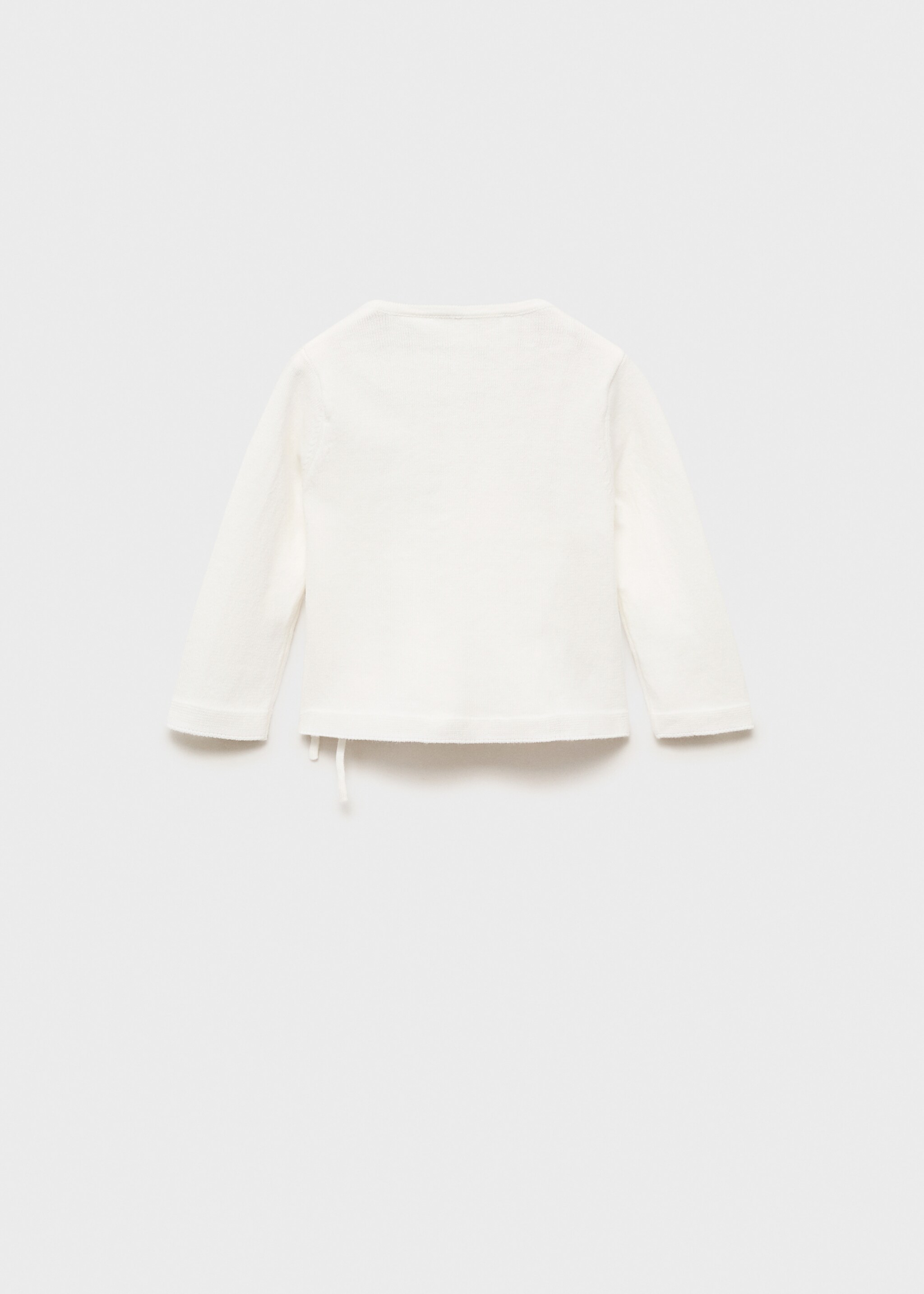 Wickelpullover mit Schleife - Rückseite des Artikels