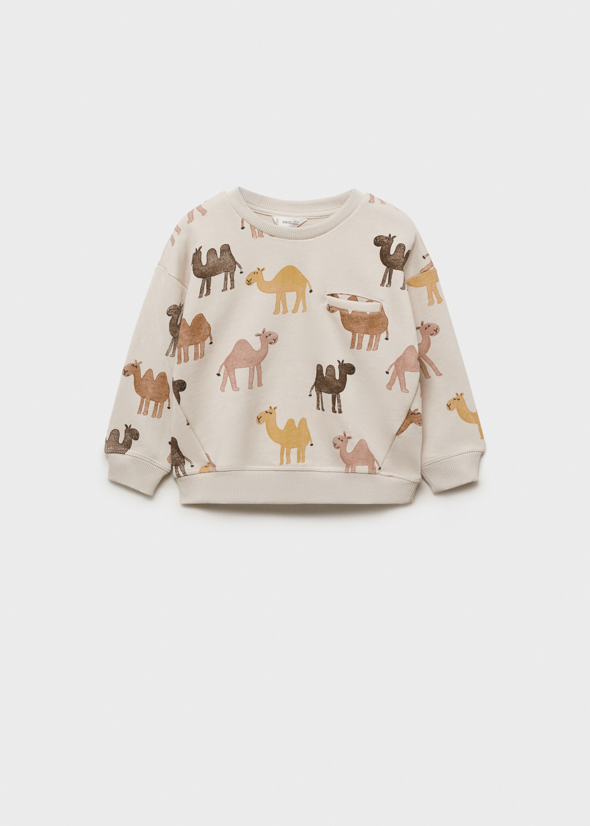 Printed cotton sweatshirt - Article without model