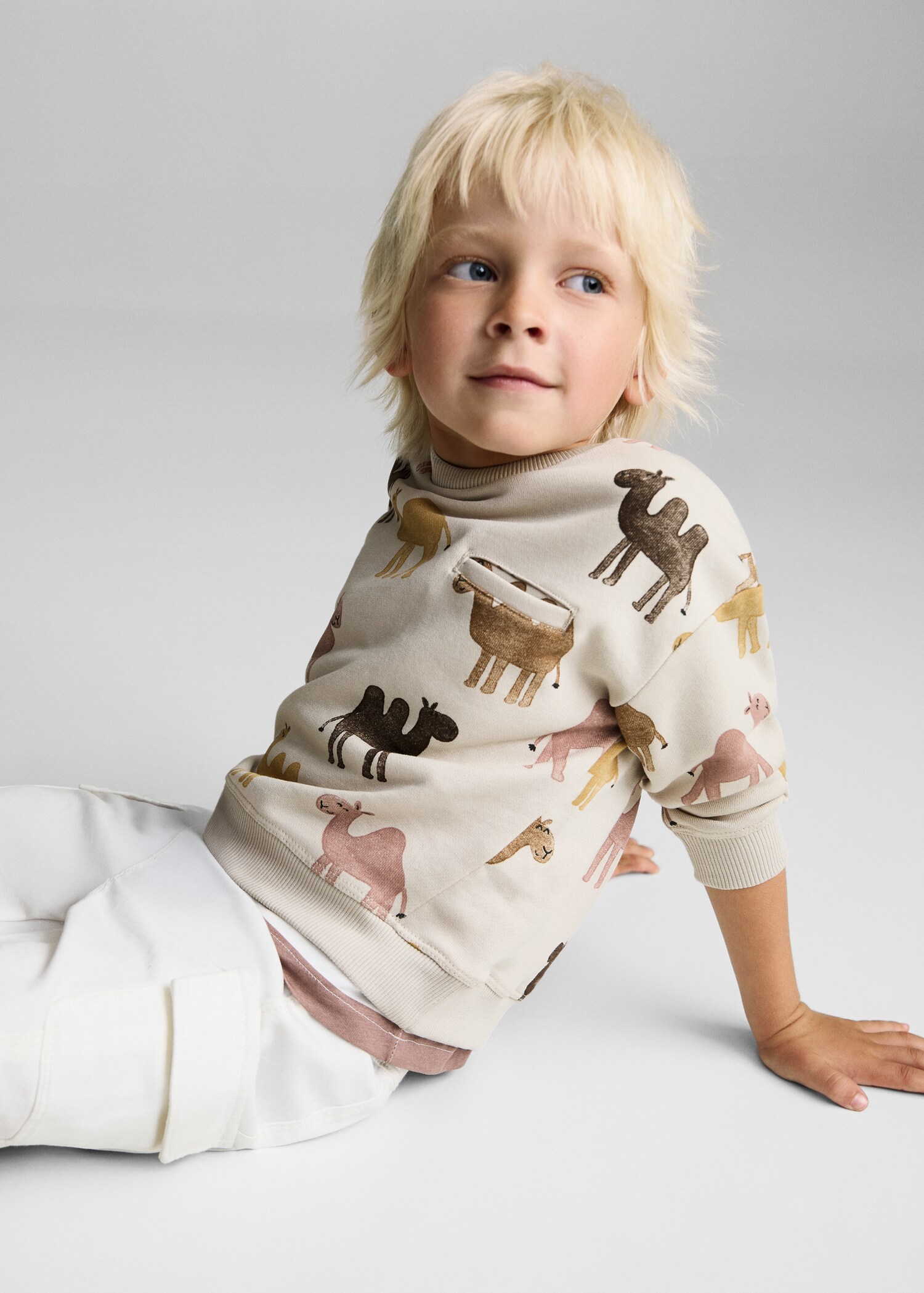 Printed cotton sweatshirt - Details of the article 2