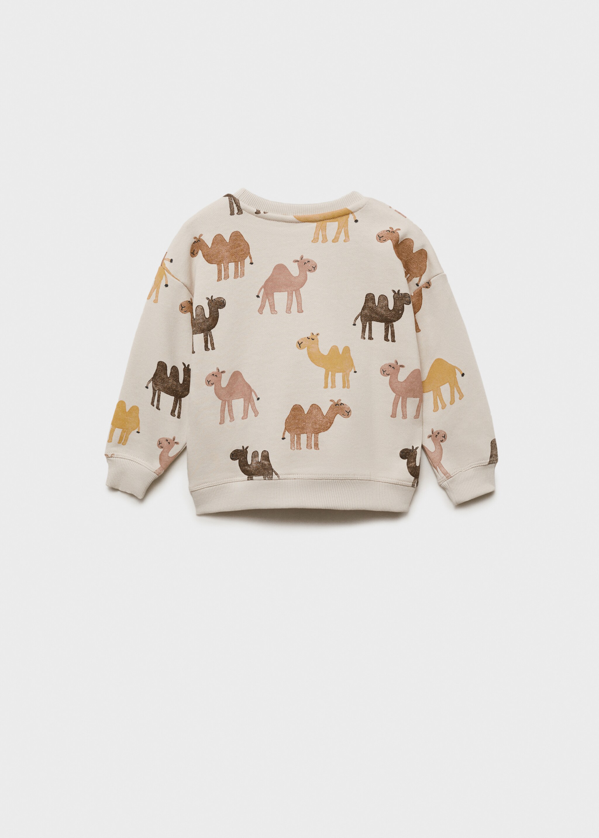 Printed cotton sweatshirt - Reverse of the article