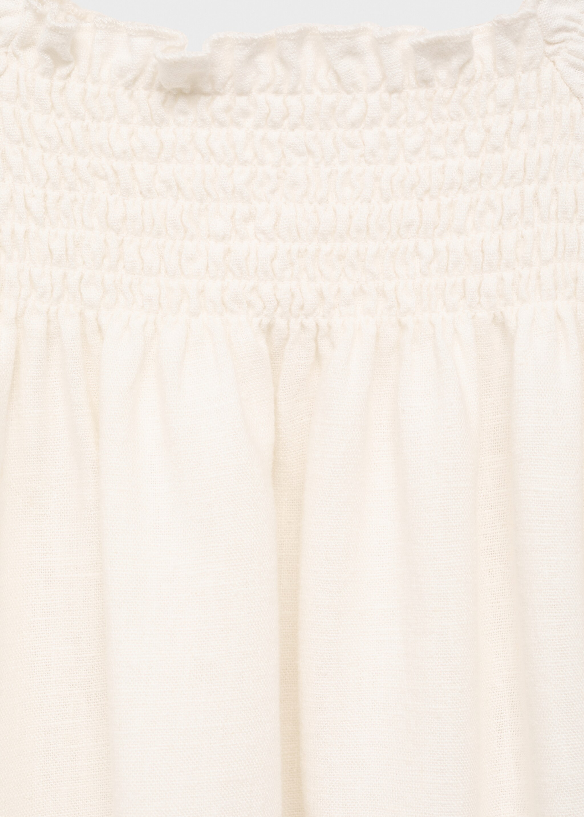 Linen-blend ruffled blouse - Details of the article 8