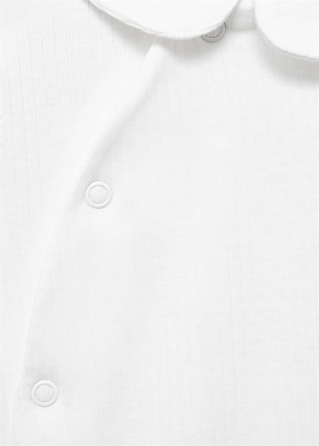 Cotton bodysuit with Peter Pan collar