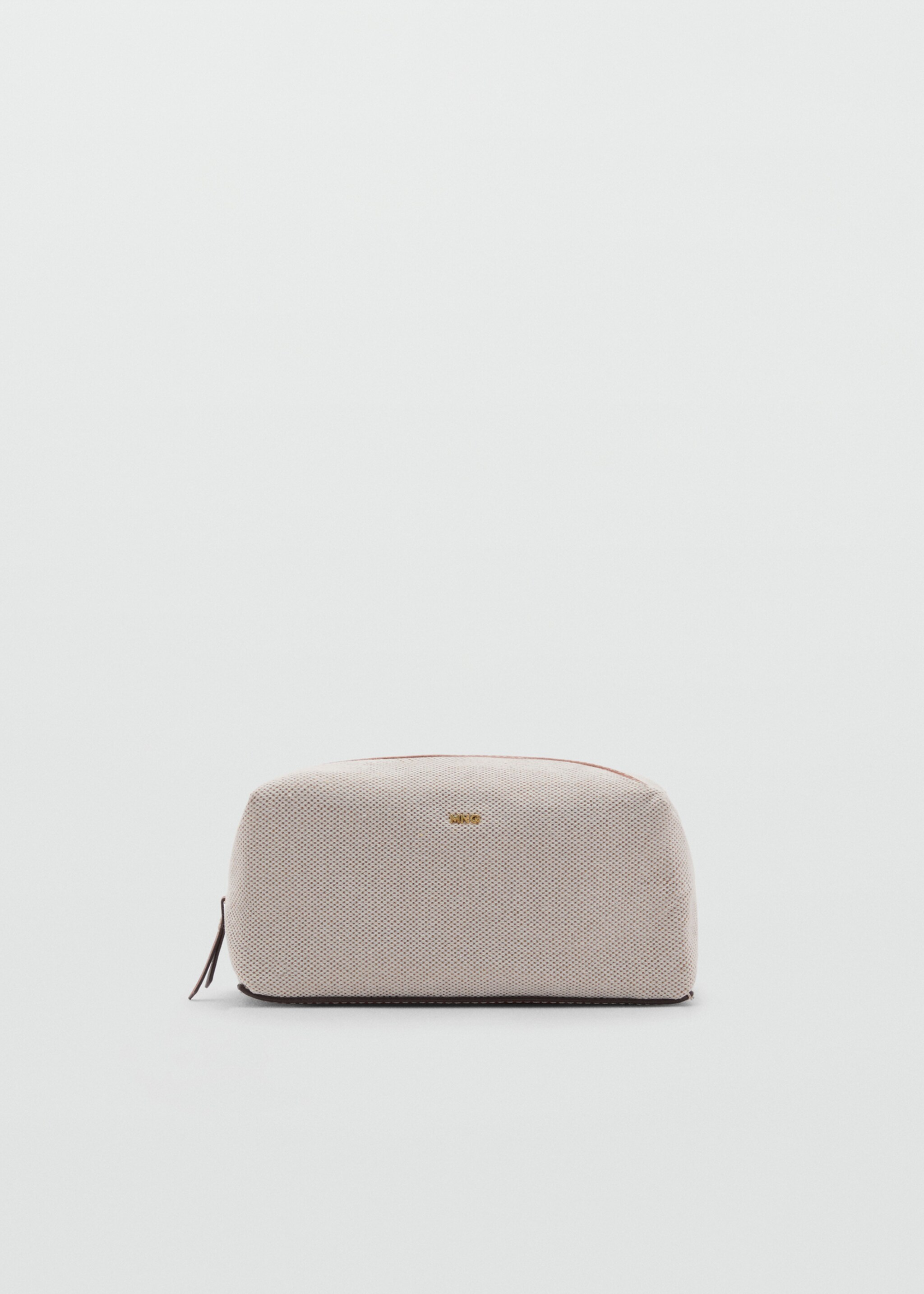 Canvas toiletry bag with contrasting zip - Article without model
