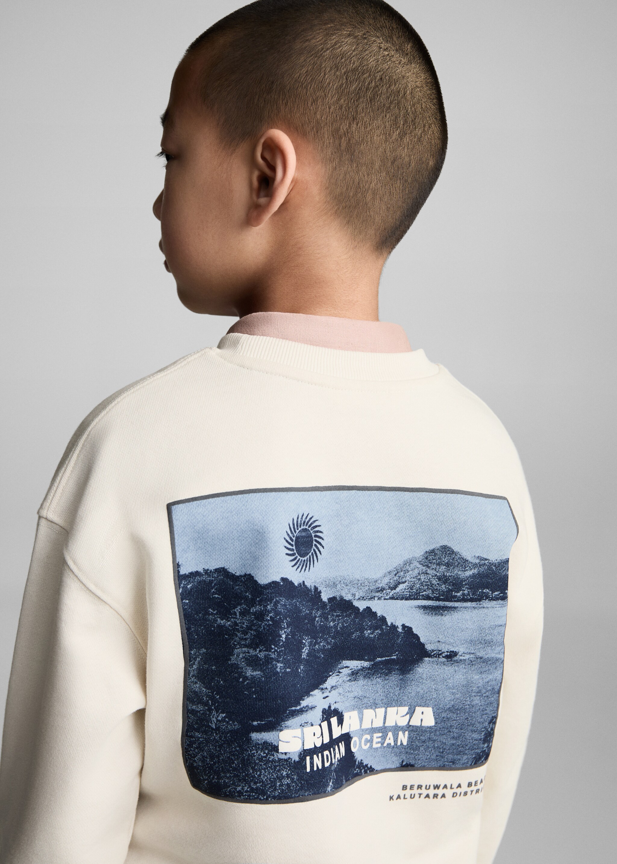 Sudadera algodón estampado gráfico - Reverso del artículo