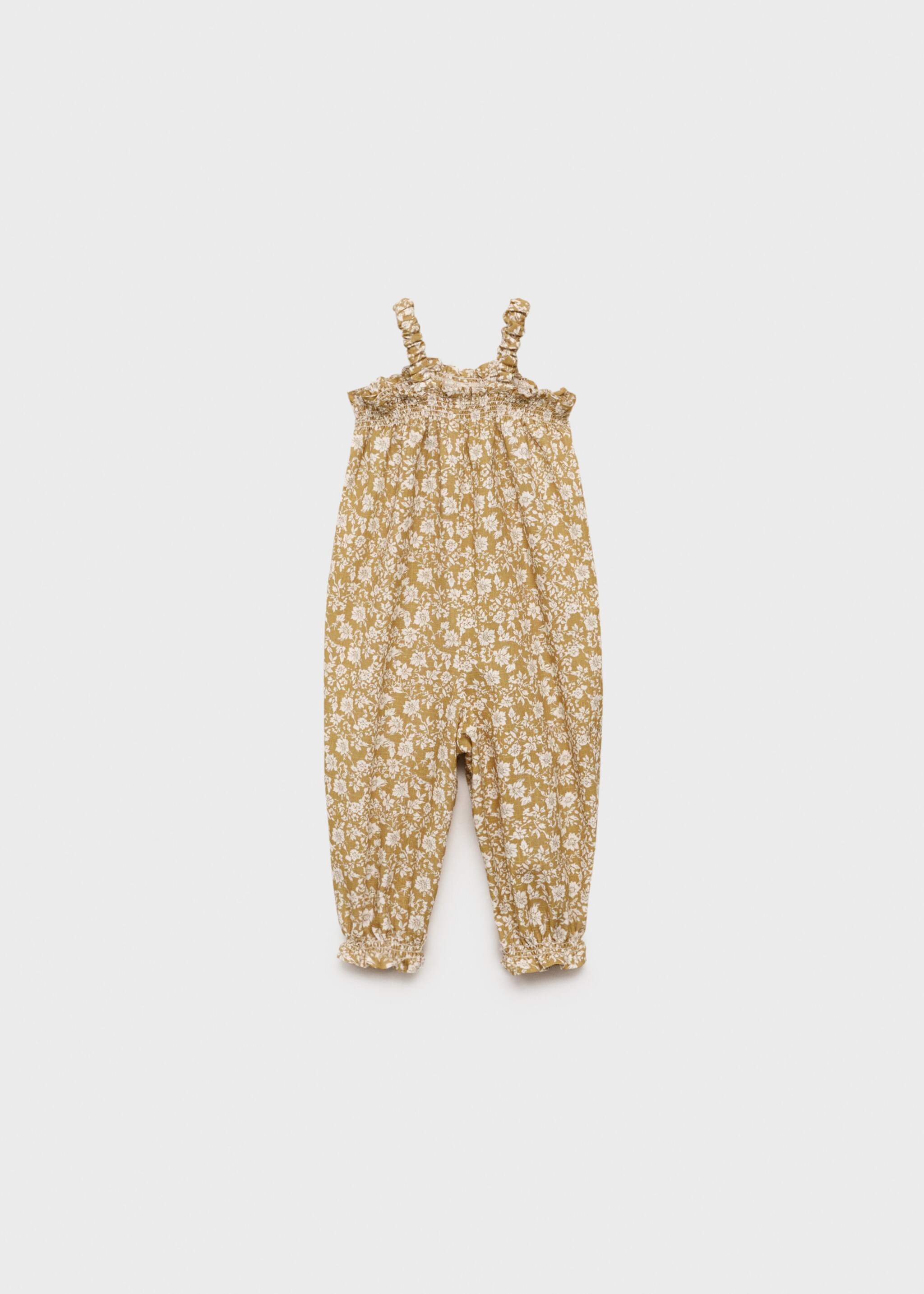 Printed cotton dungarees - Reverse of the article