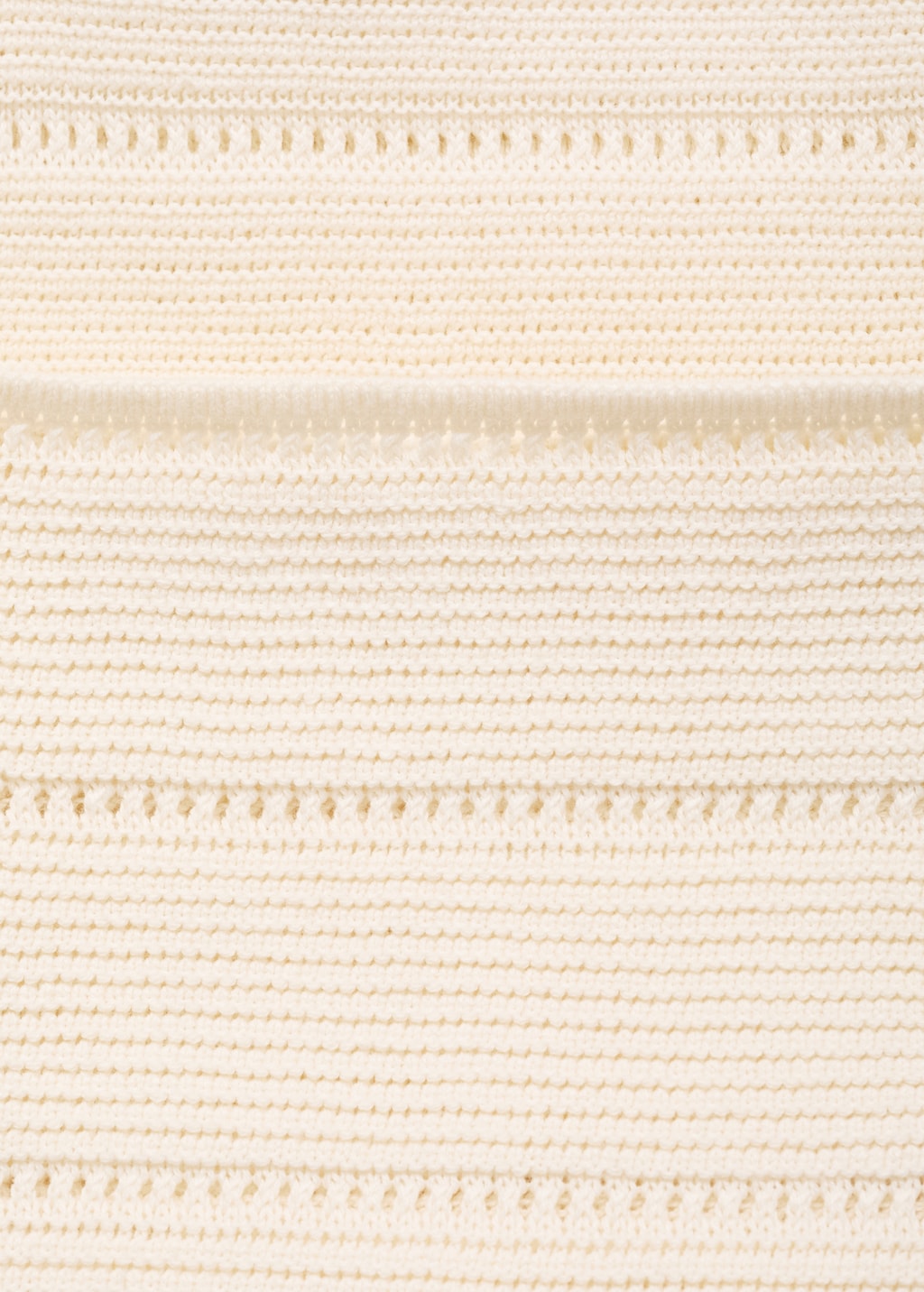 Knitted pants with crochet detail