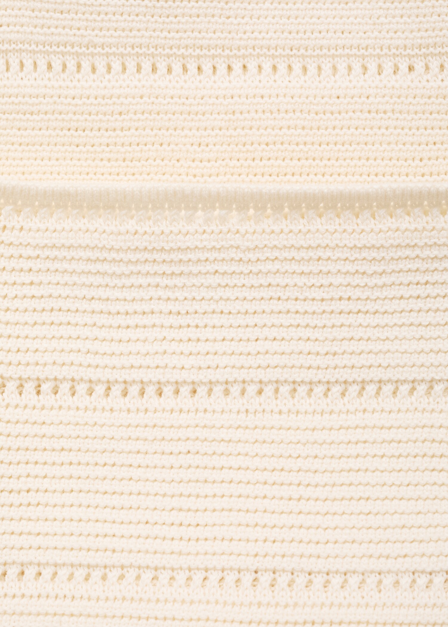 Knitted trousers with crochet detail - Details of the article 0
