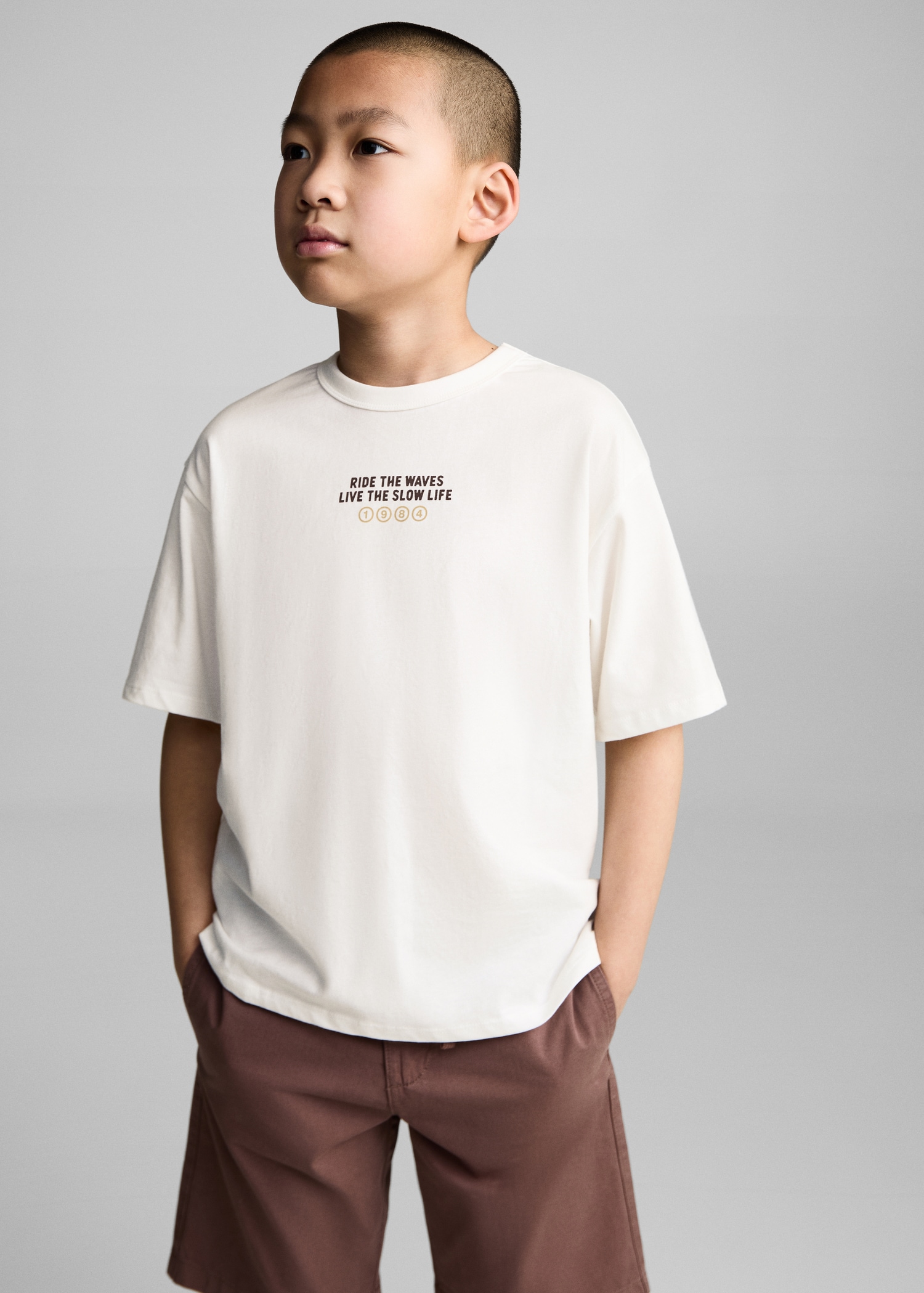 Printed cotton-blend t-shirt - Medium plane