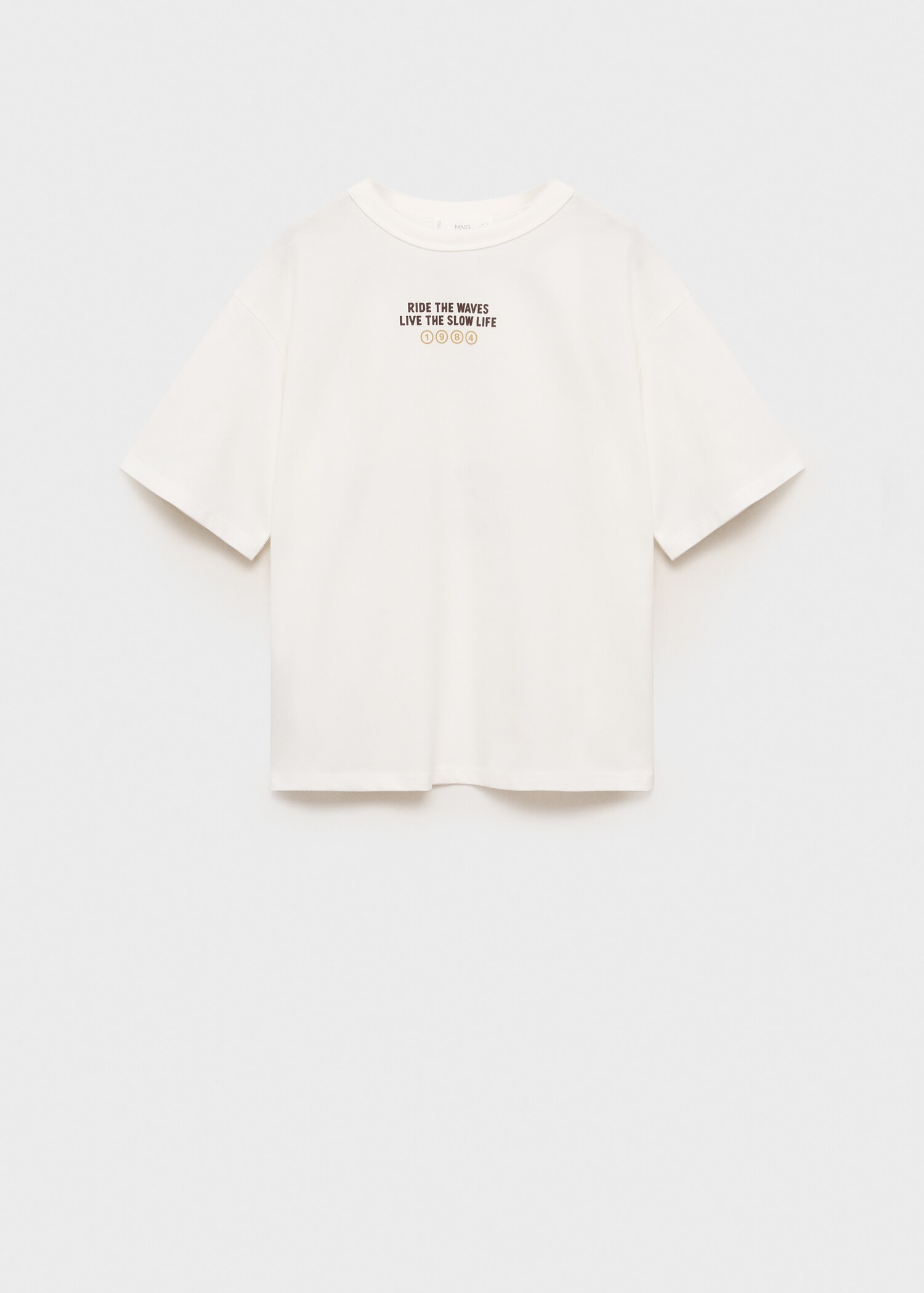 Printed cotton-blend t-shirt - Article without model