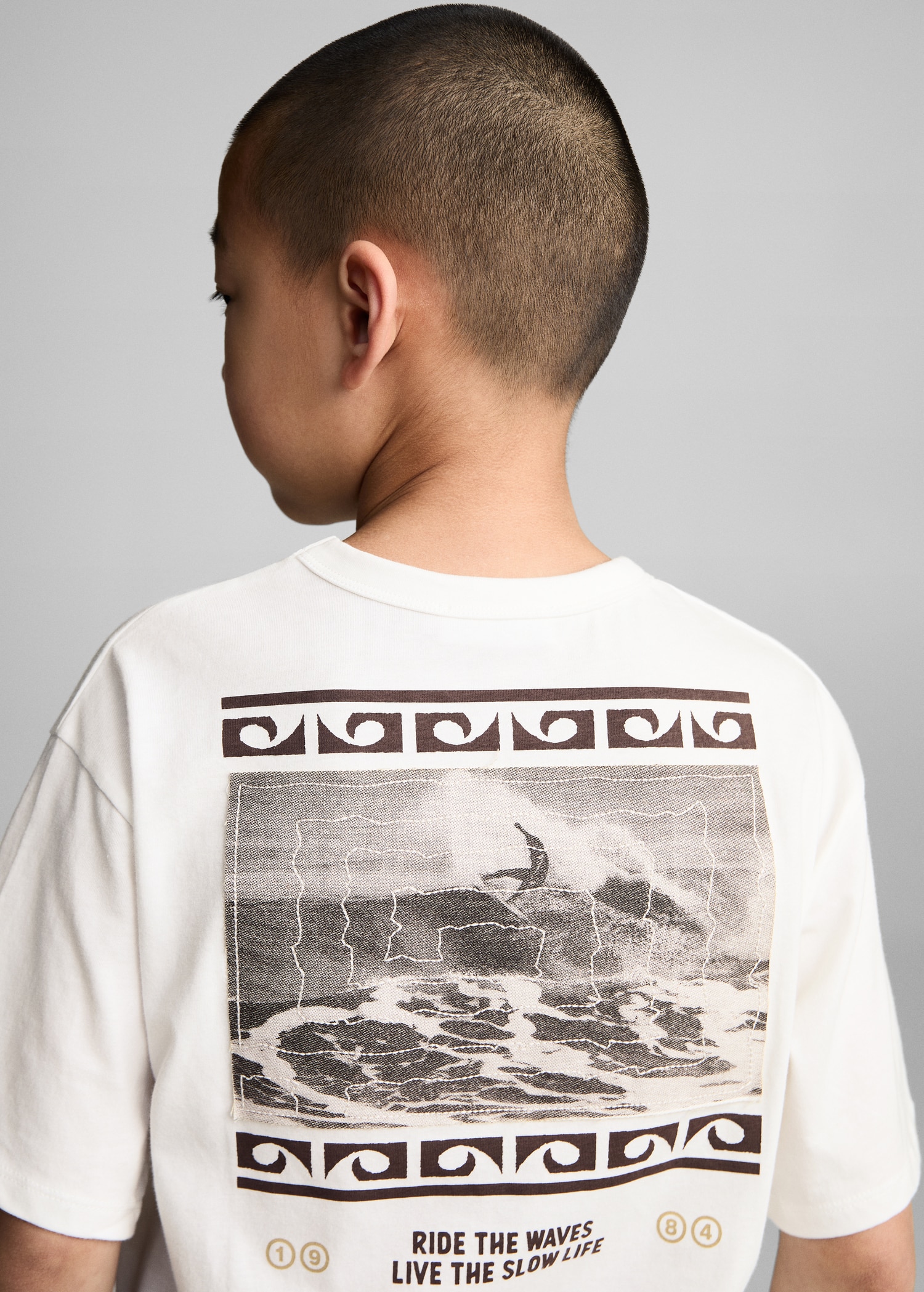 Printed cotton-blend t-shirt - Reverse of the article