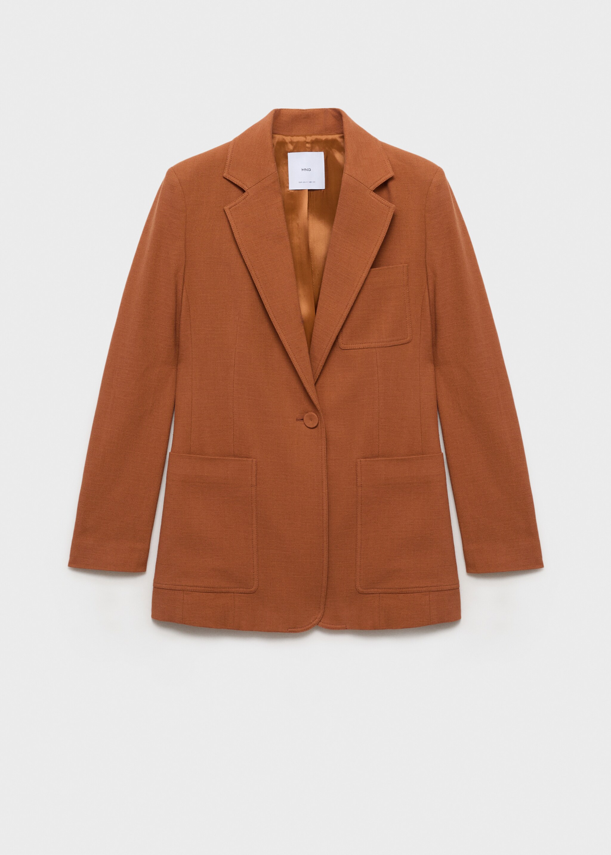 Cotton and linen-blend suit jacket - Article without model