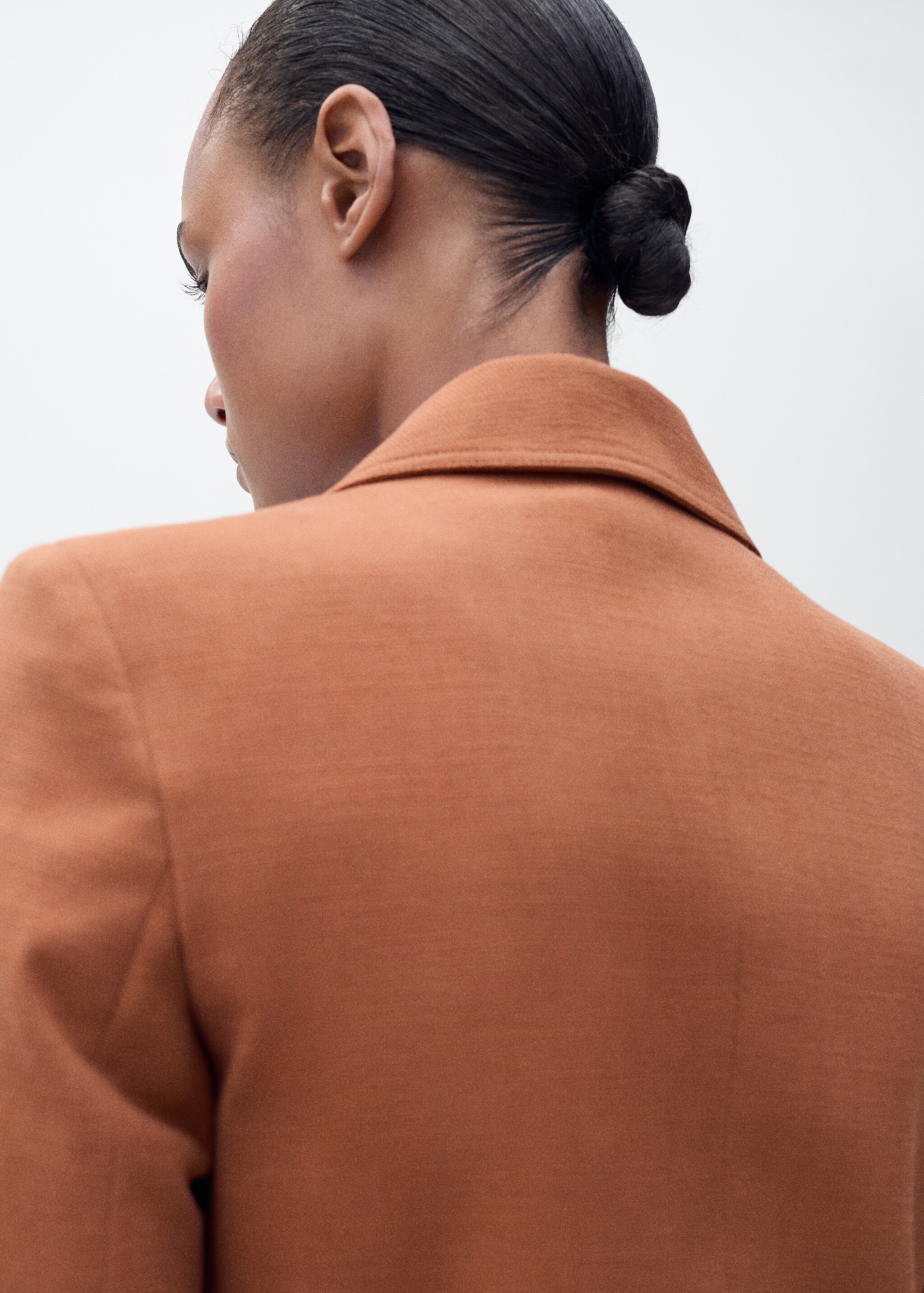 Blazer costume mélange coton et lin - Détail de l'article 2