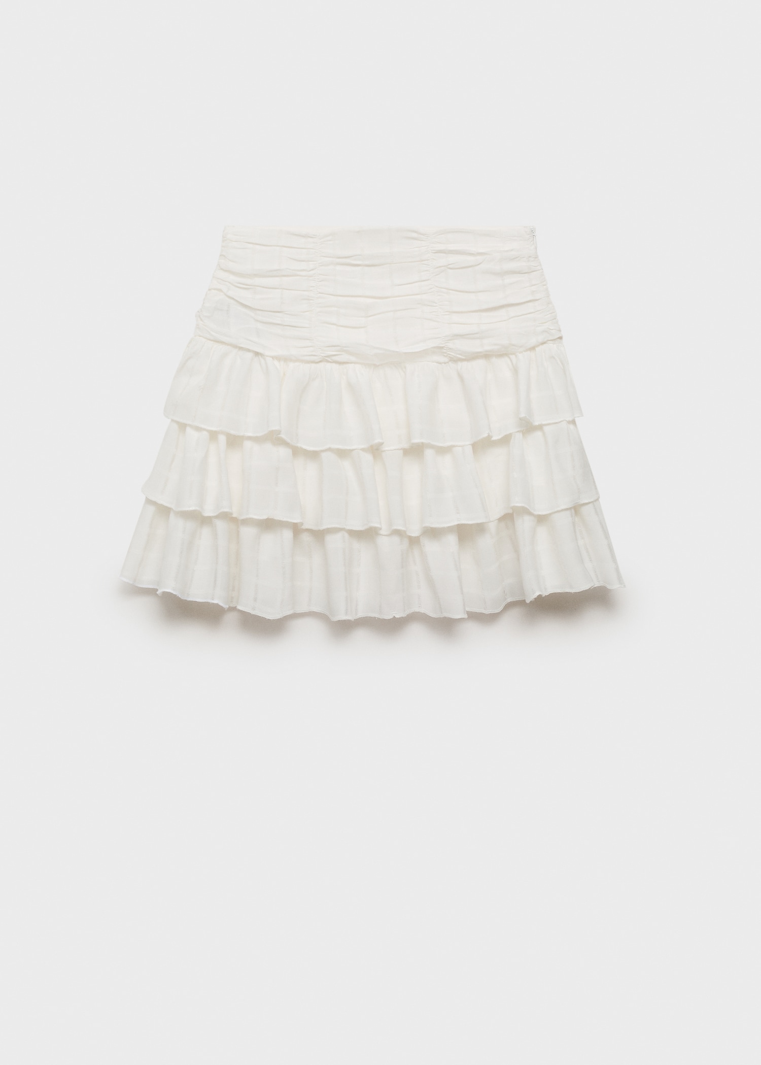 Gathered skirt with ruffles - Article without model