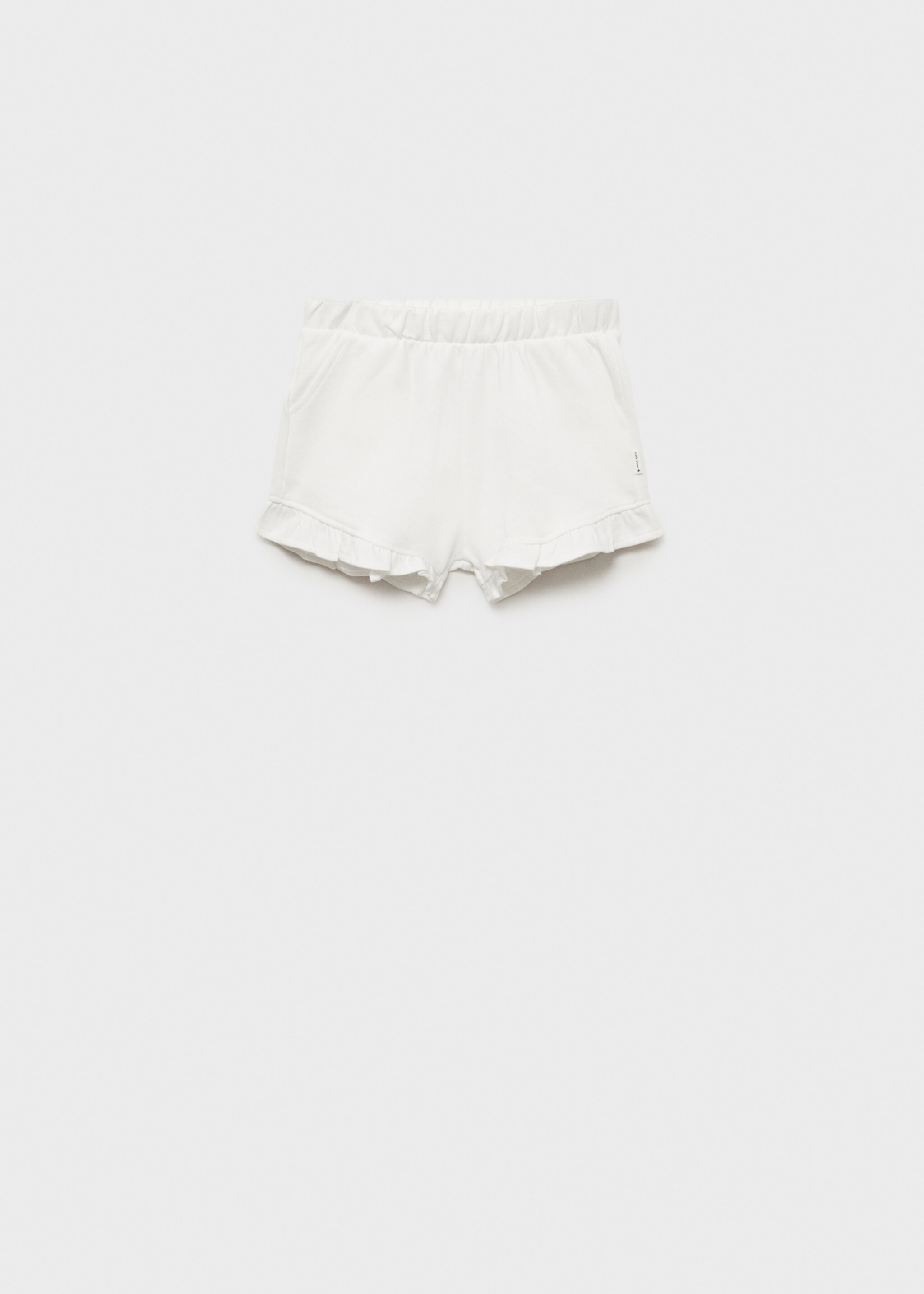 Shorts with ruffled hem - Article without model