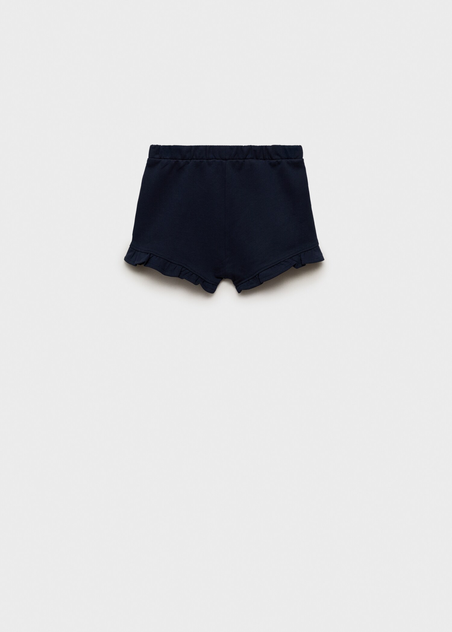 Shorts with ruffled hem - Reverse of the article