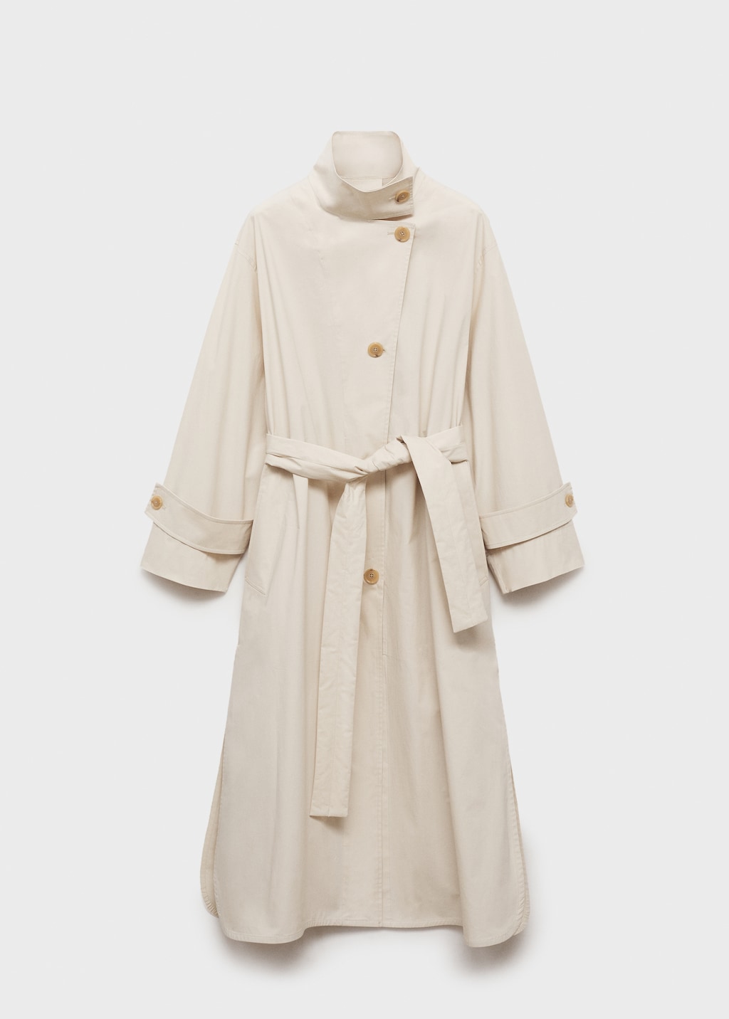 トレンチコート VETEMENTS Camel cotton oversize trench coat VETEMENTS Ochre Cotton Oversize Trench Coat | italist