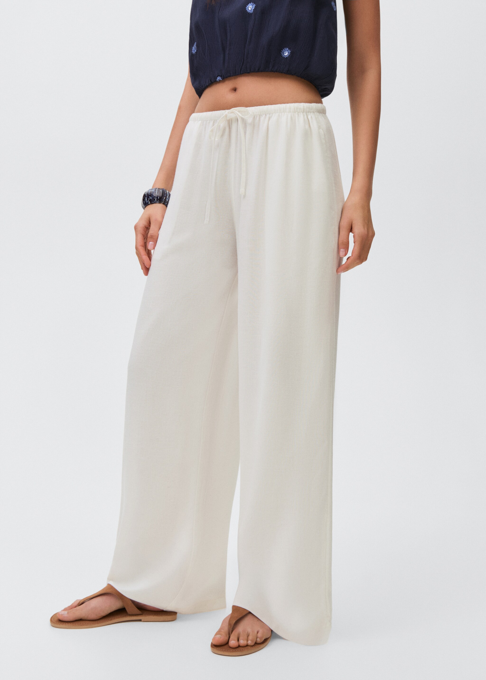 Linnen straight-fit broek - Detail van het artikel 6