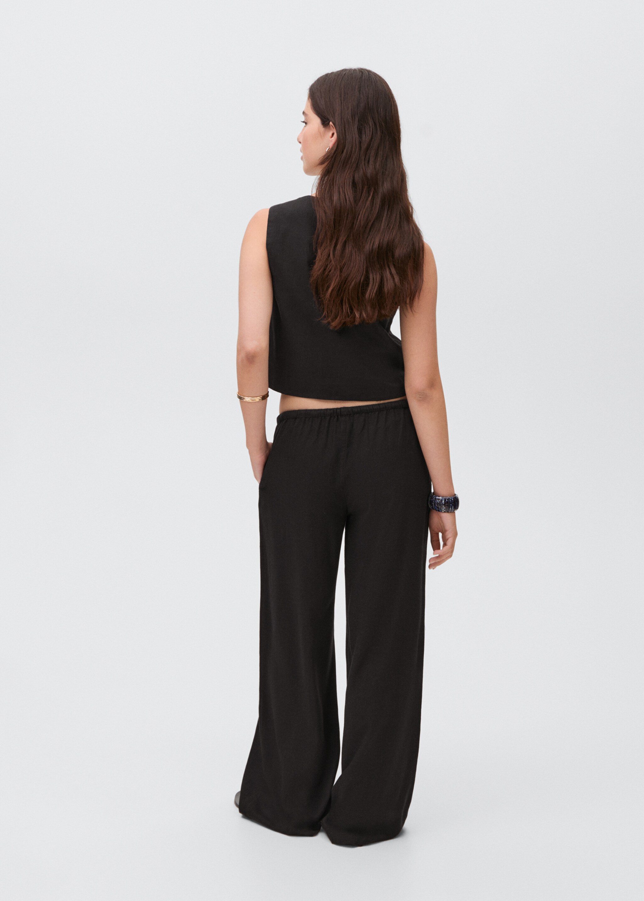 Pantalon droit lin - Verso de l’article