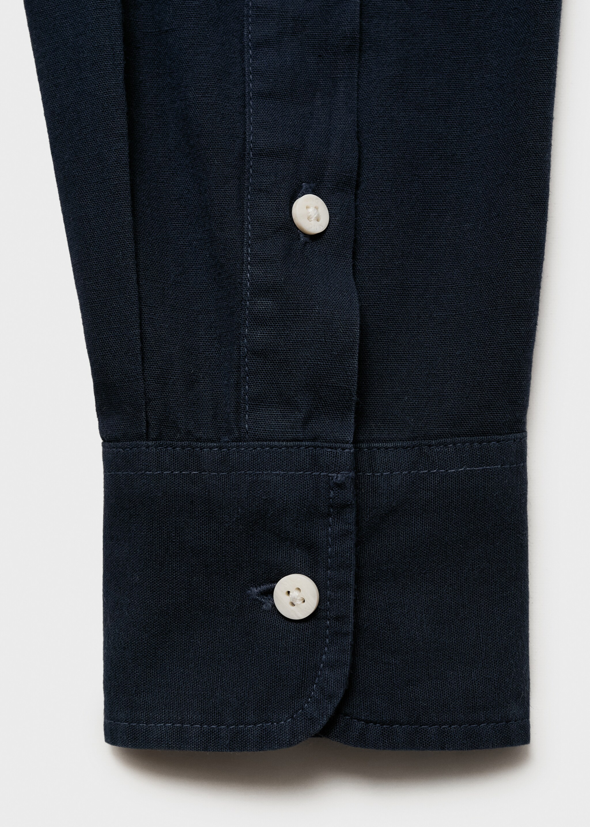 Camicia cotone con collo alla coreana - Dettaglio dell'articolo 0