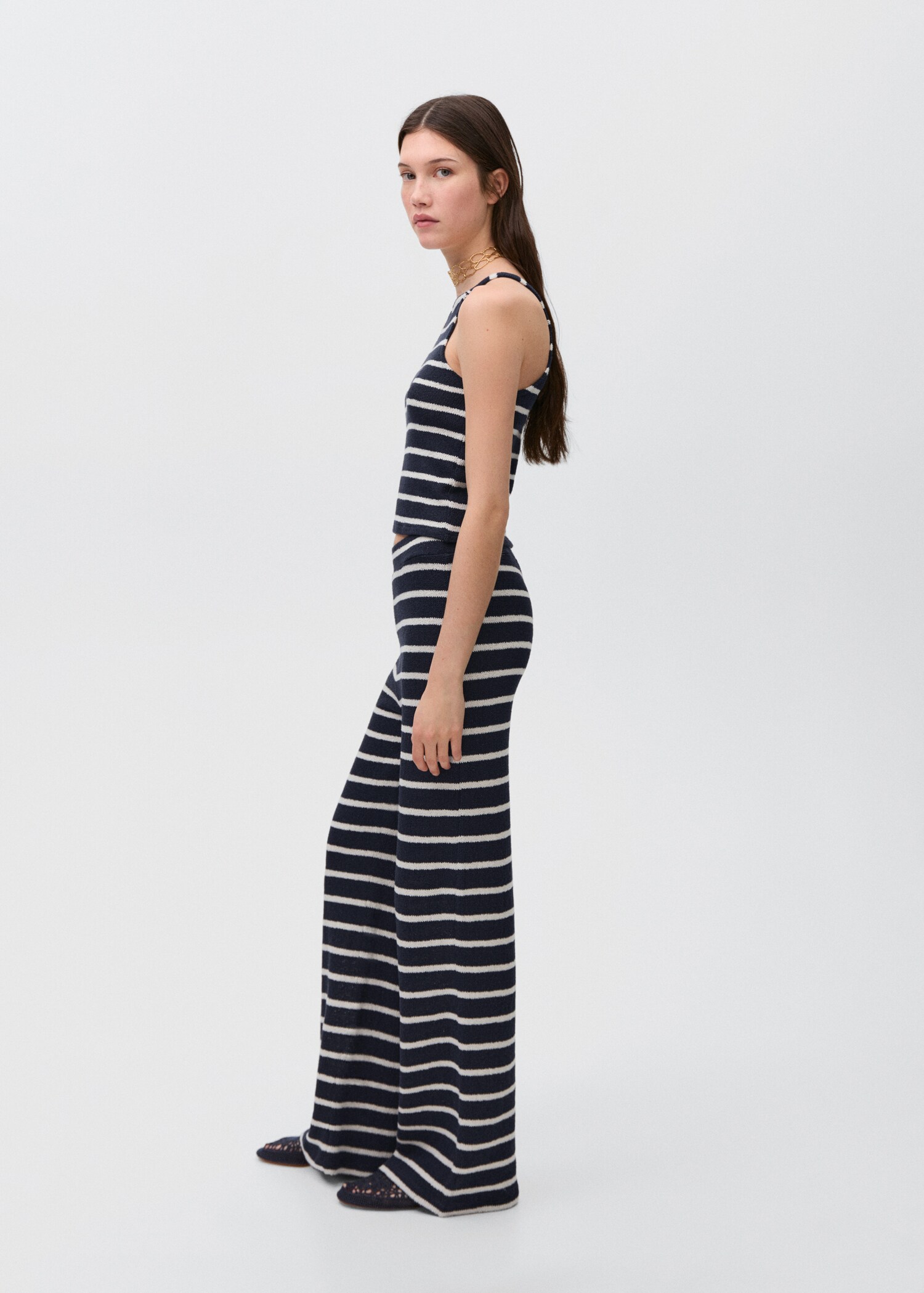 Striped knit pants - Details of the article 2