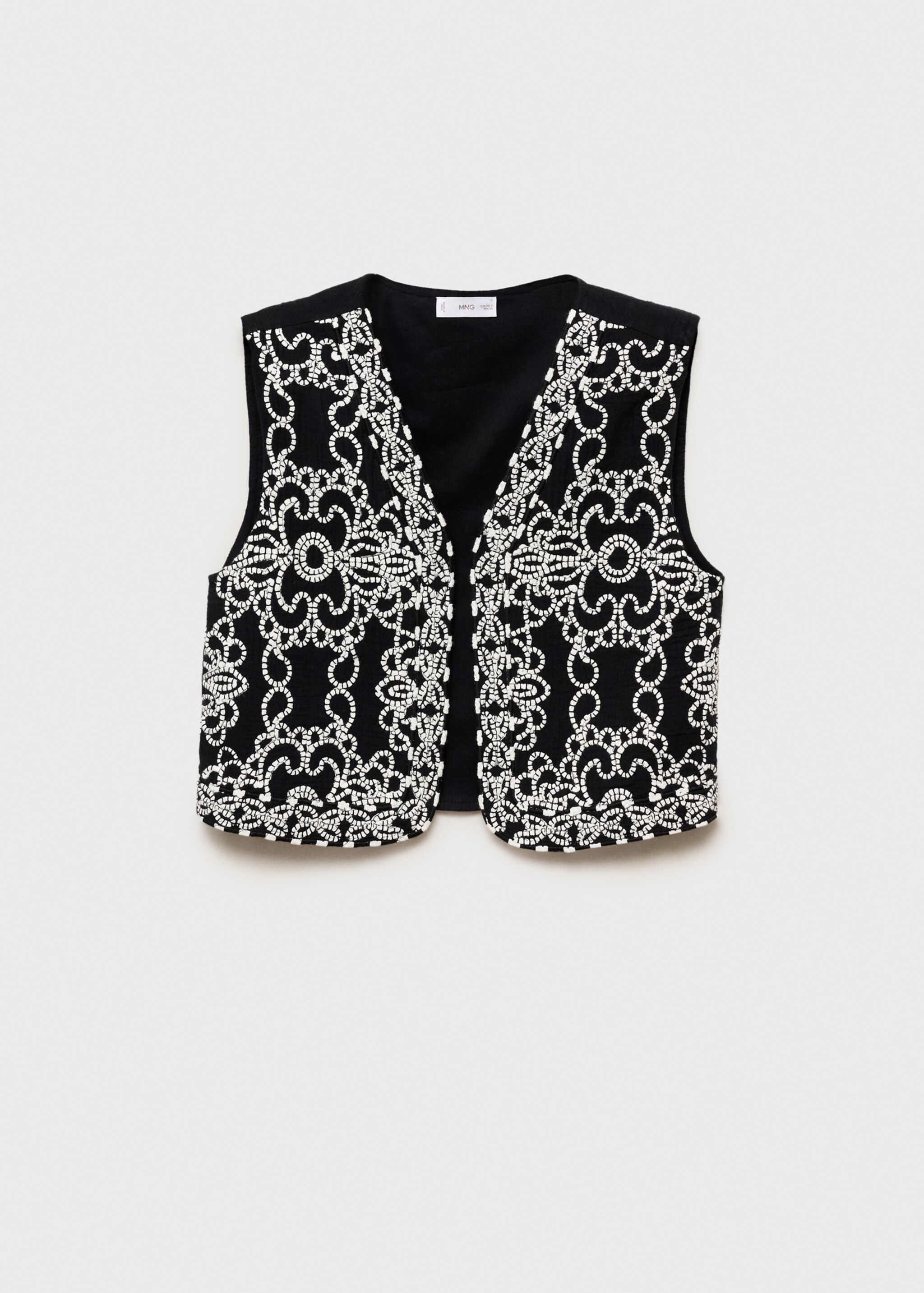Geborduurd gilet - Artikel zonder model