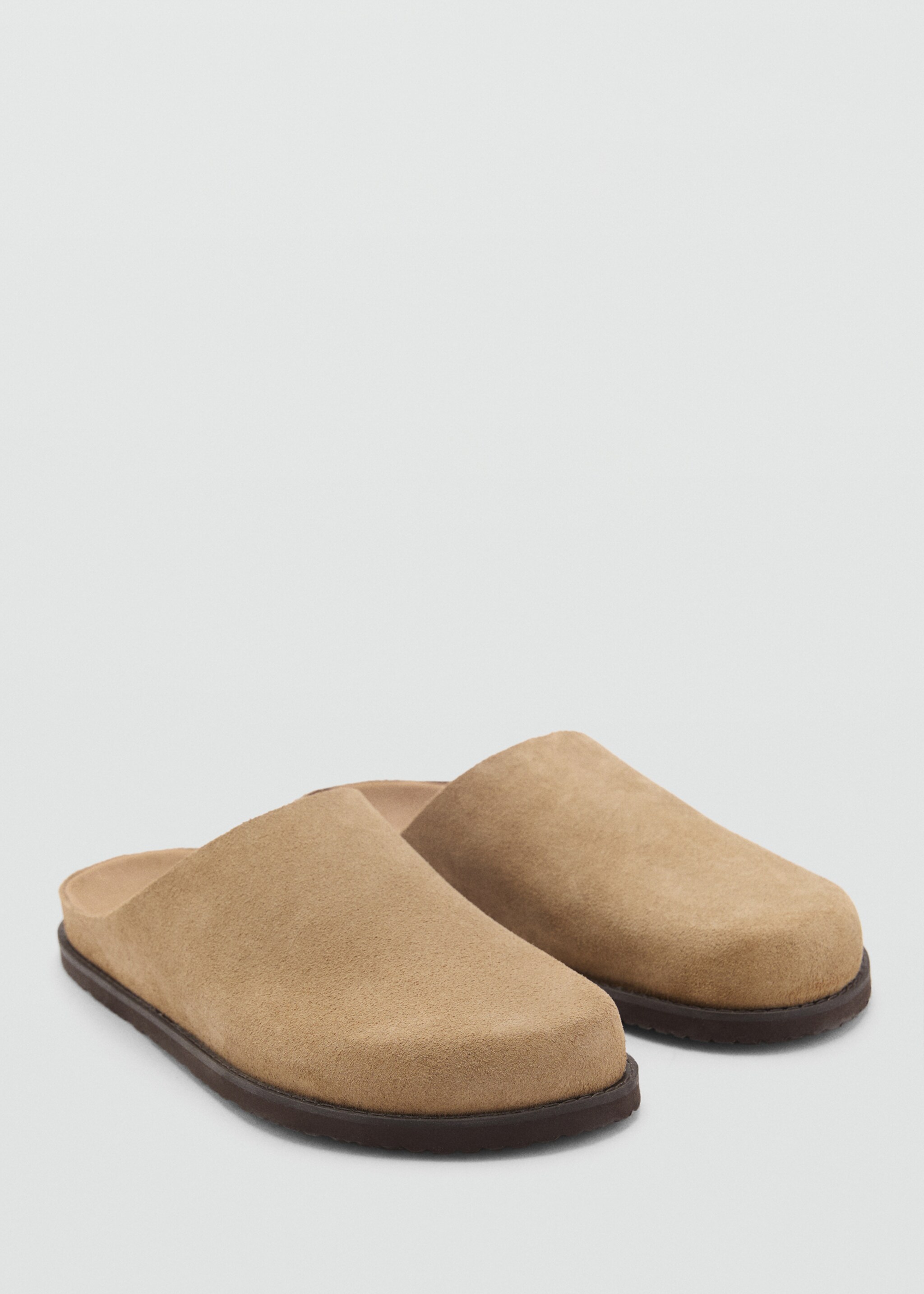 Clogs aus Rauleder - Mittlere Ansicht