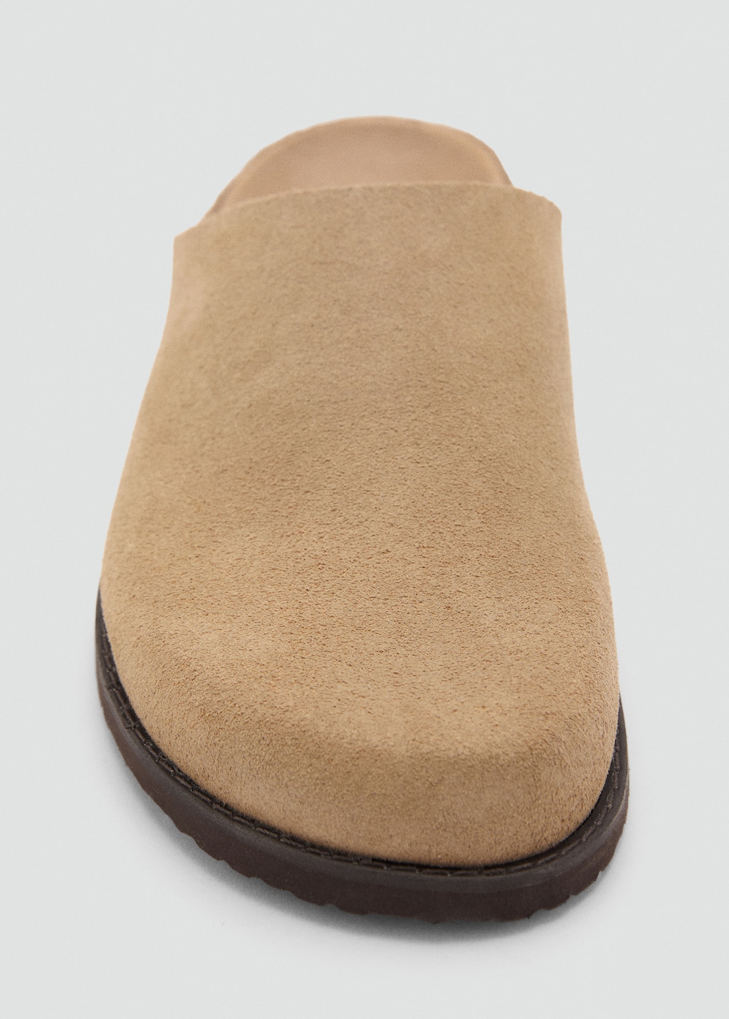 Suede leather clogs