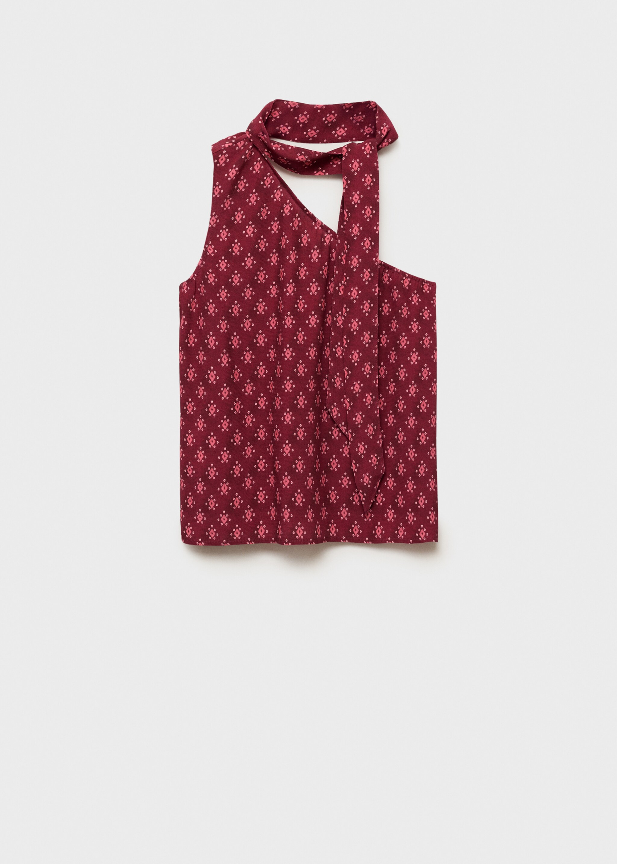 Asymmetric printed top - Article without model