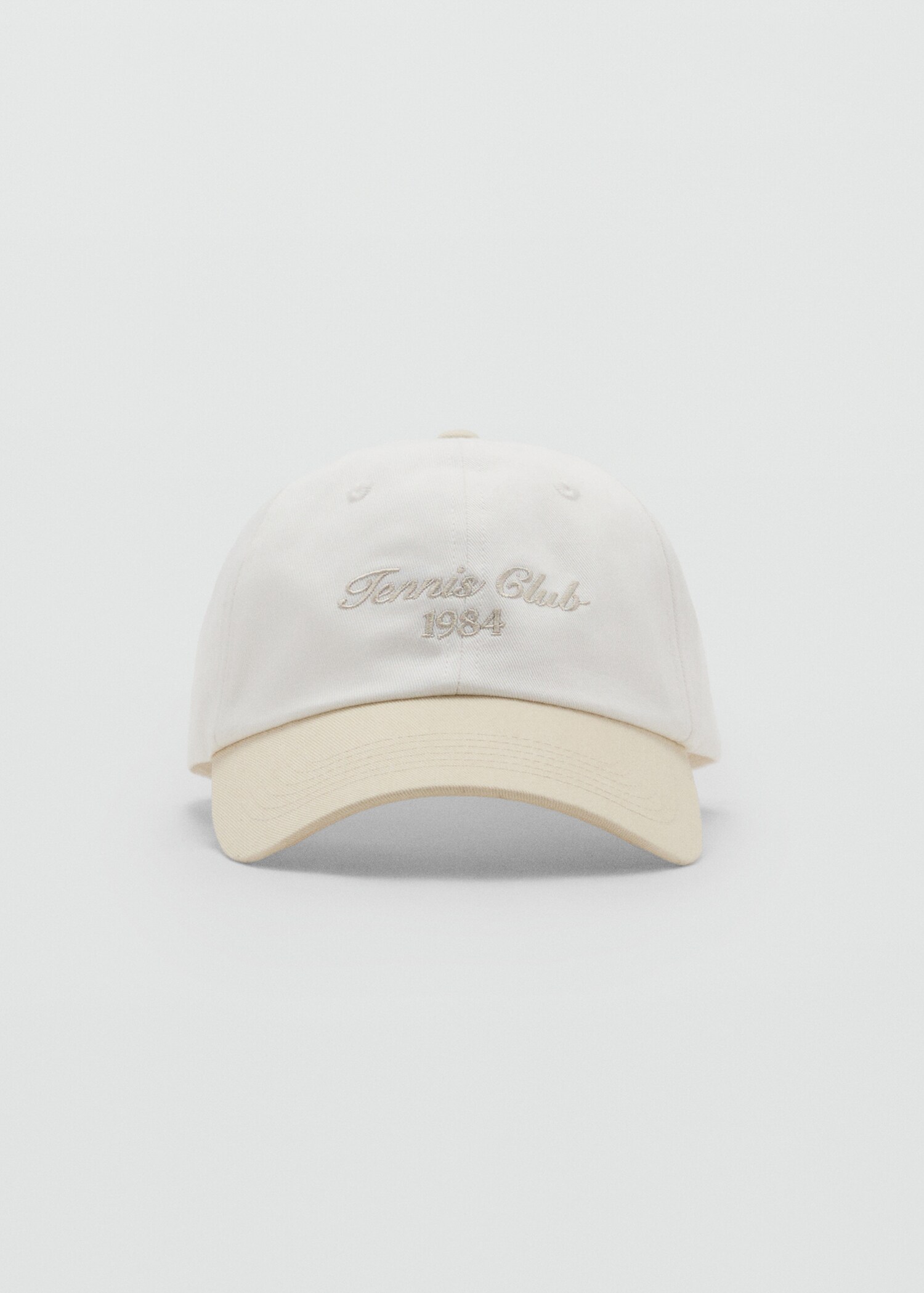 Gorra visera algodón bordado - Plano medio