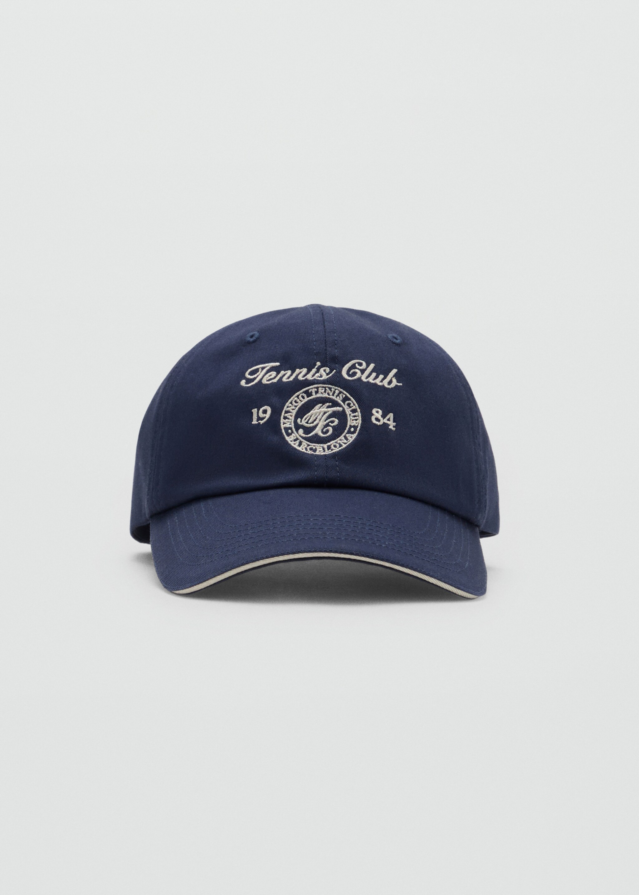 Gorra visera algodón bordado - Plano medio