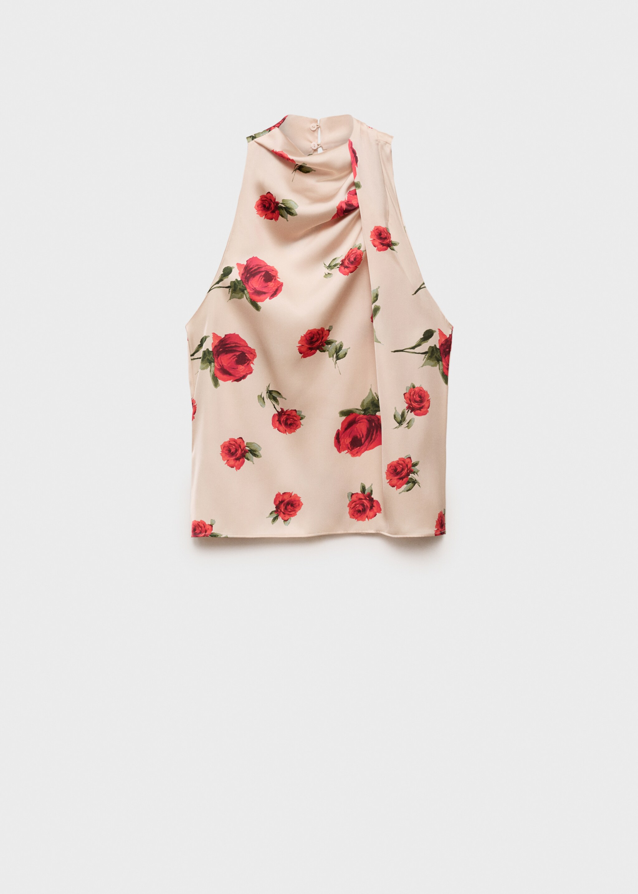 Floral satin blouse - Article without model