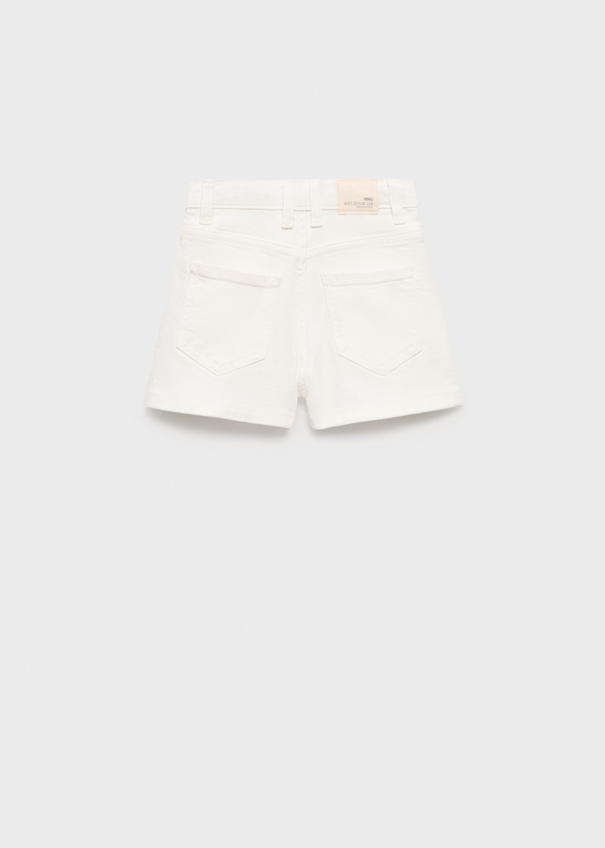 Shorts vaqueros rectos - Reverso del artículo
