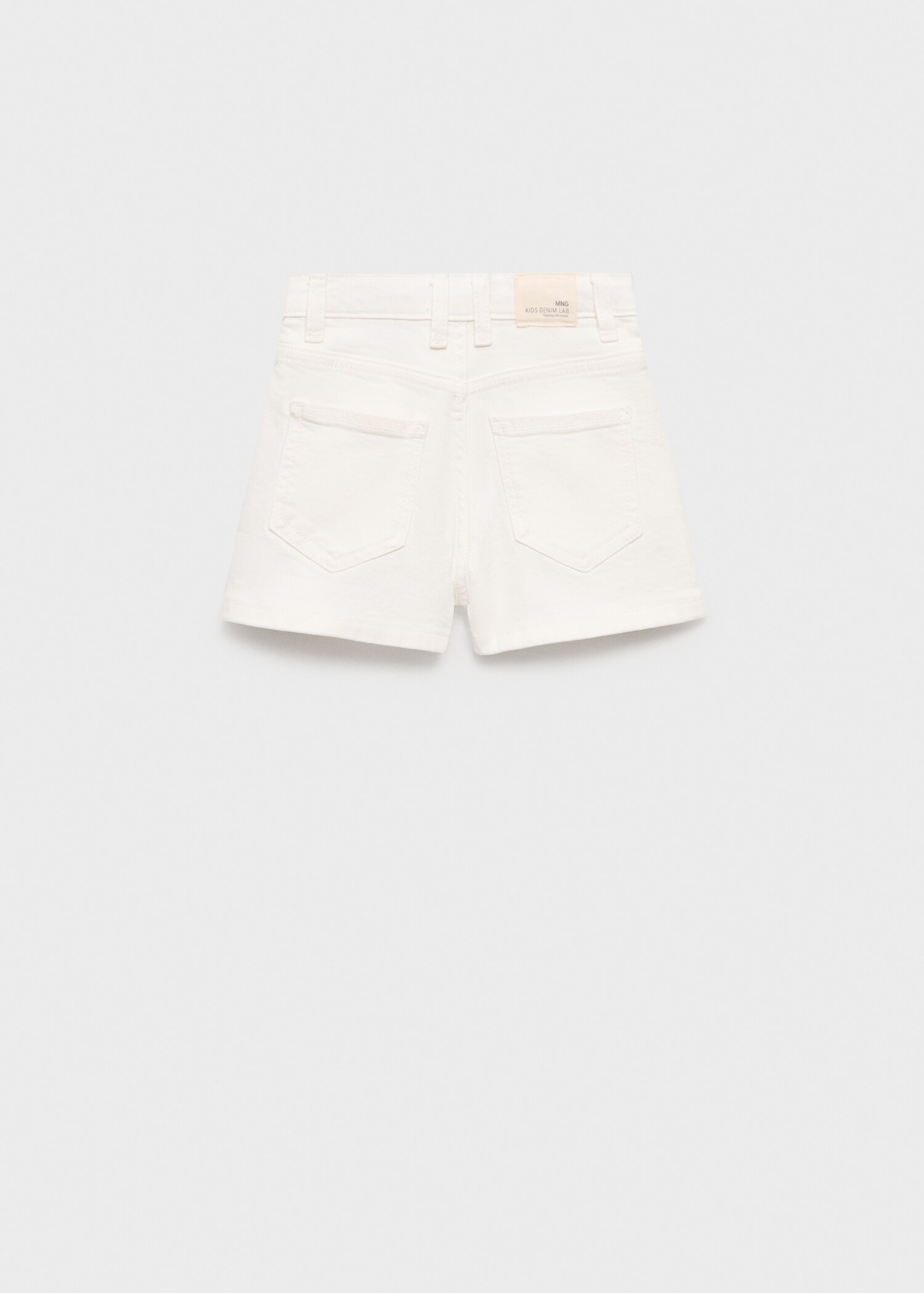 Shorts vaqueros rectos - Reverso del artículo