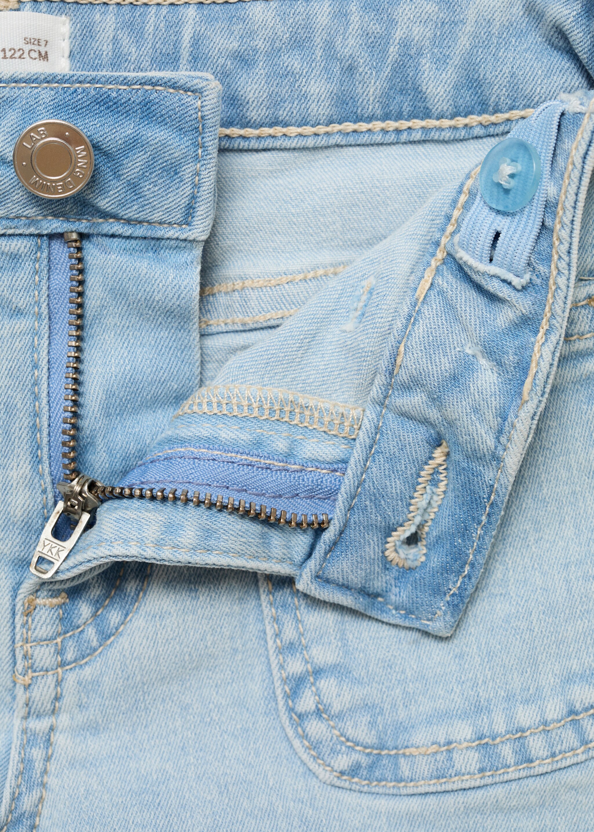 Düz kesim denim şort - Ürün detayı 8