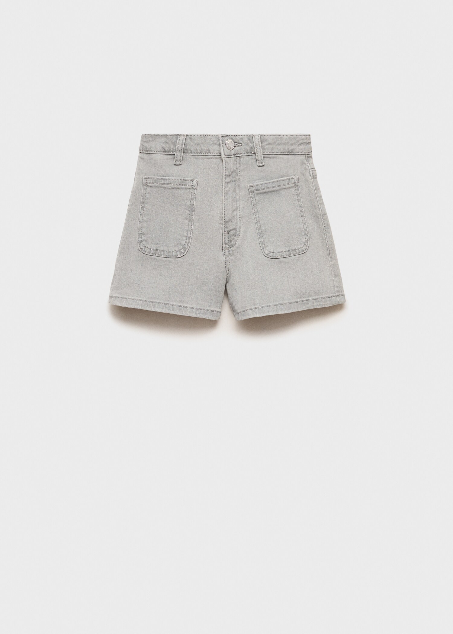 Straight-fit denim shorts - Article without model