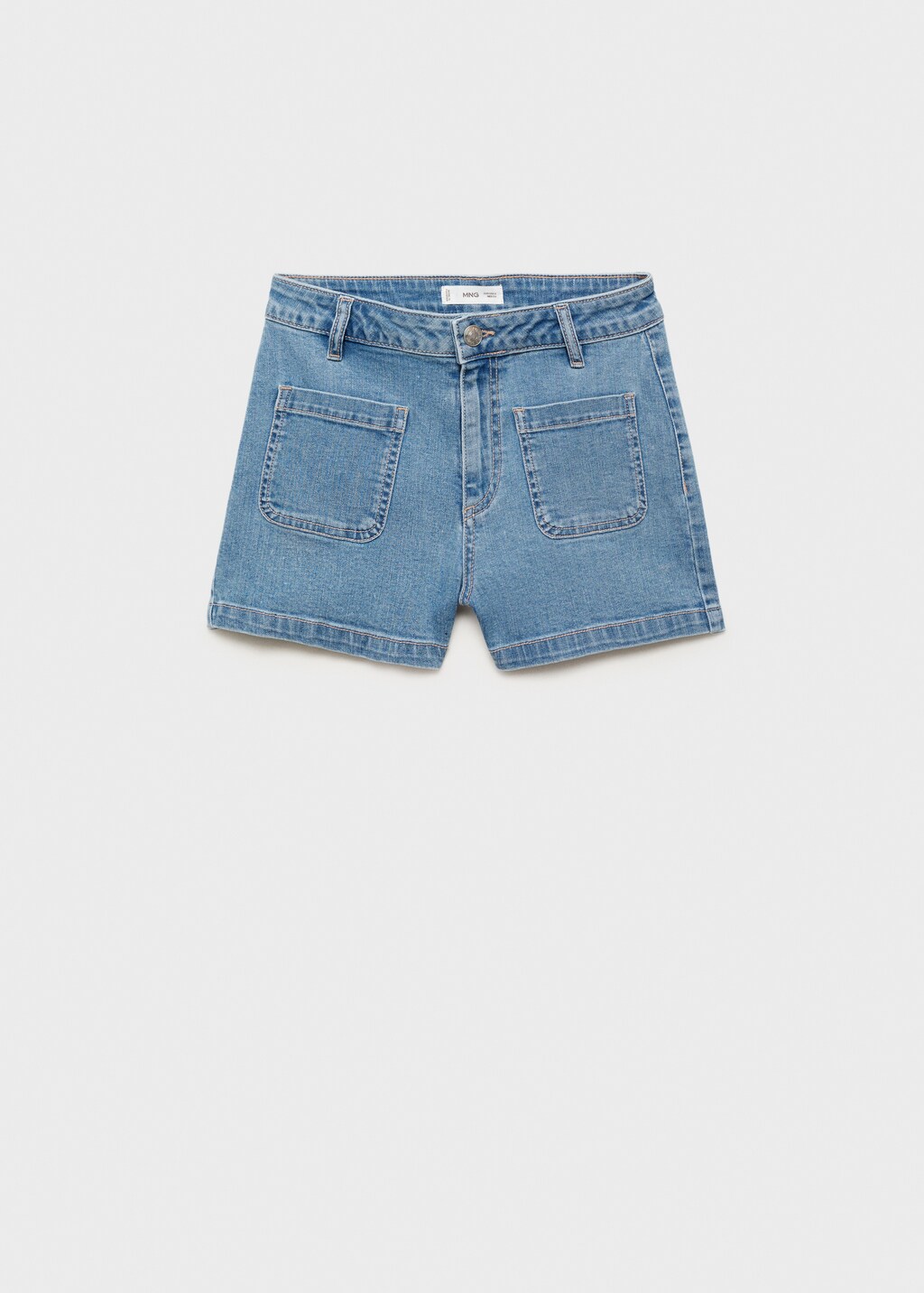 Studded denim shorts - Teen | MANGO USA