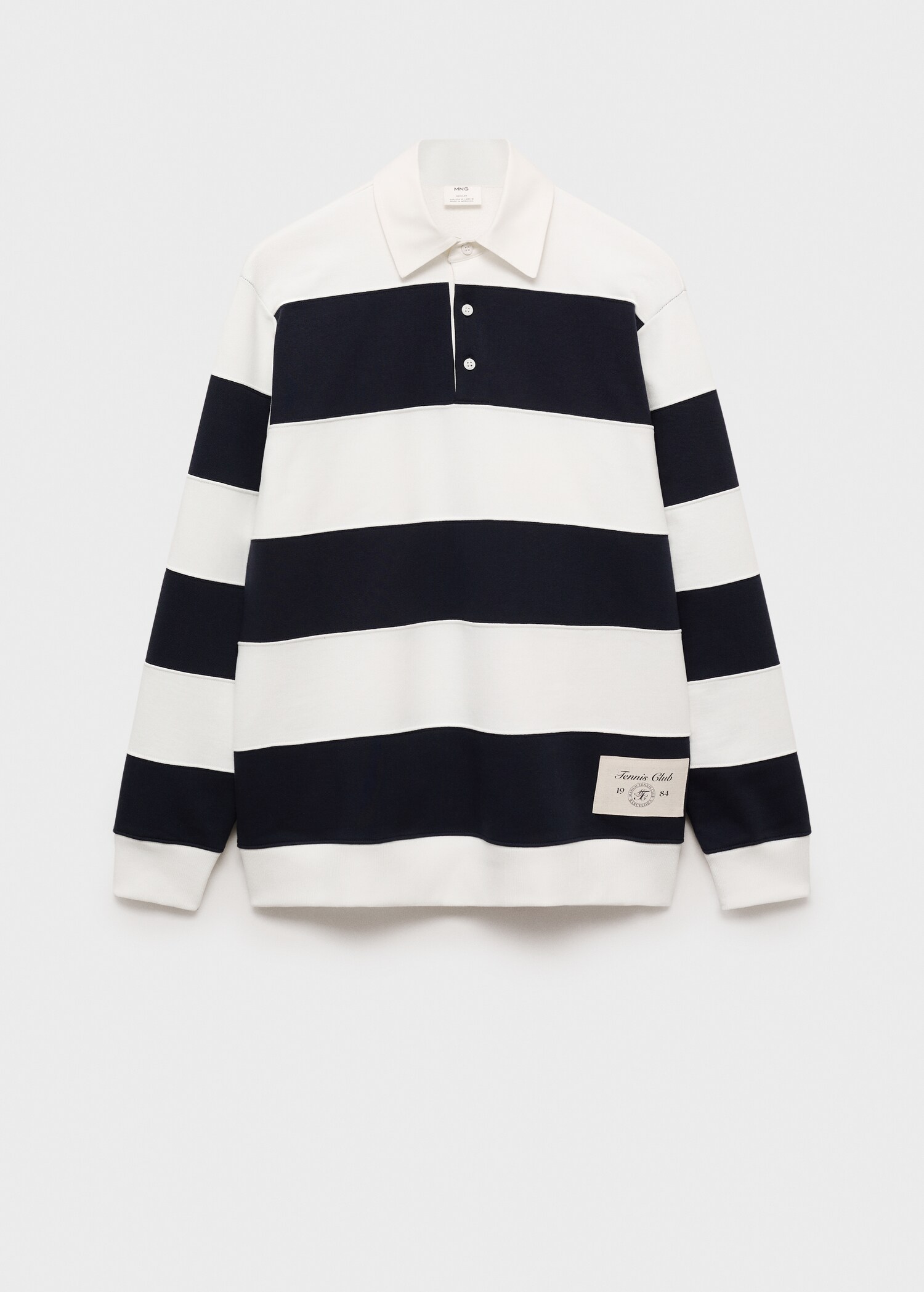 Sudadera rayas cuello polo - Artículo sin modelo