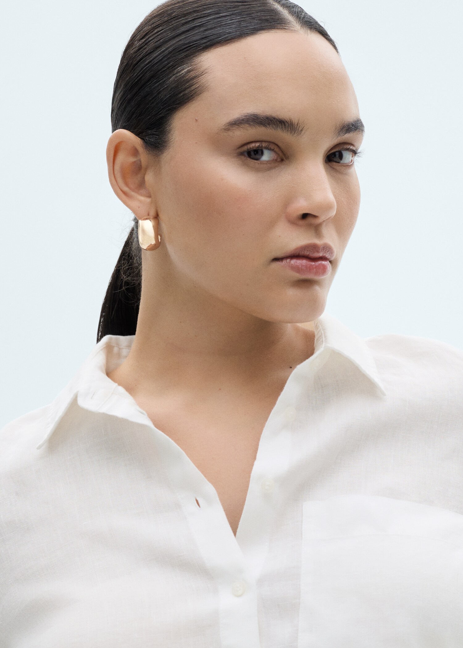 Pocket linen shirt - Details of the article 4