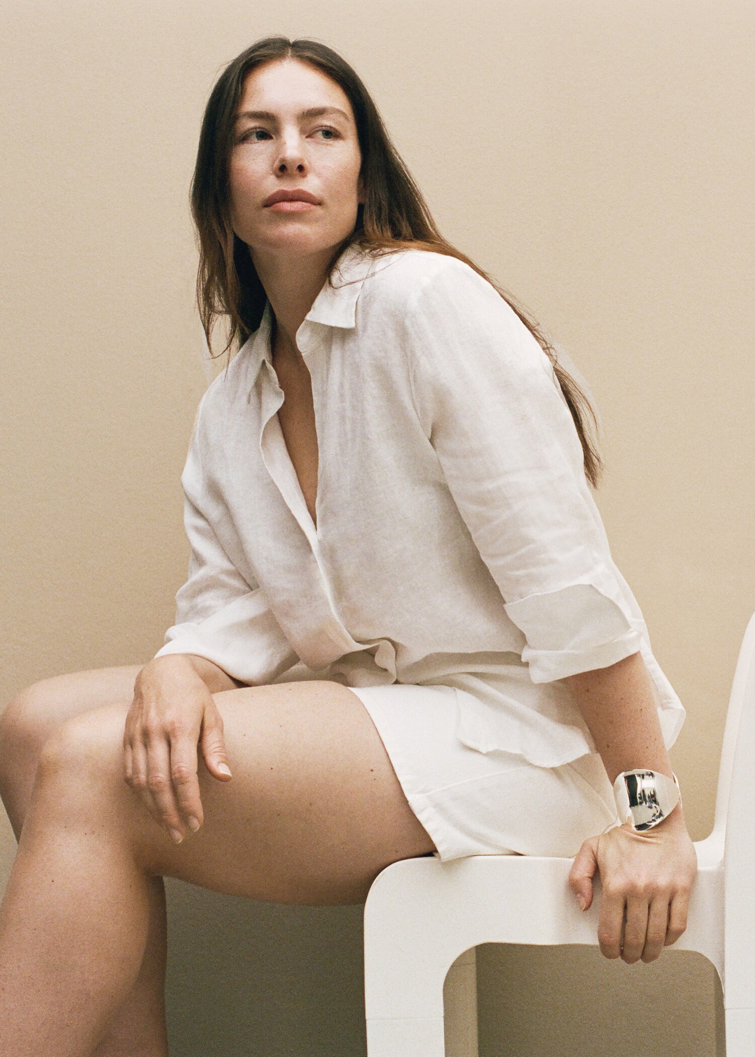 Pocket linen shirt - Details of the article 9