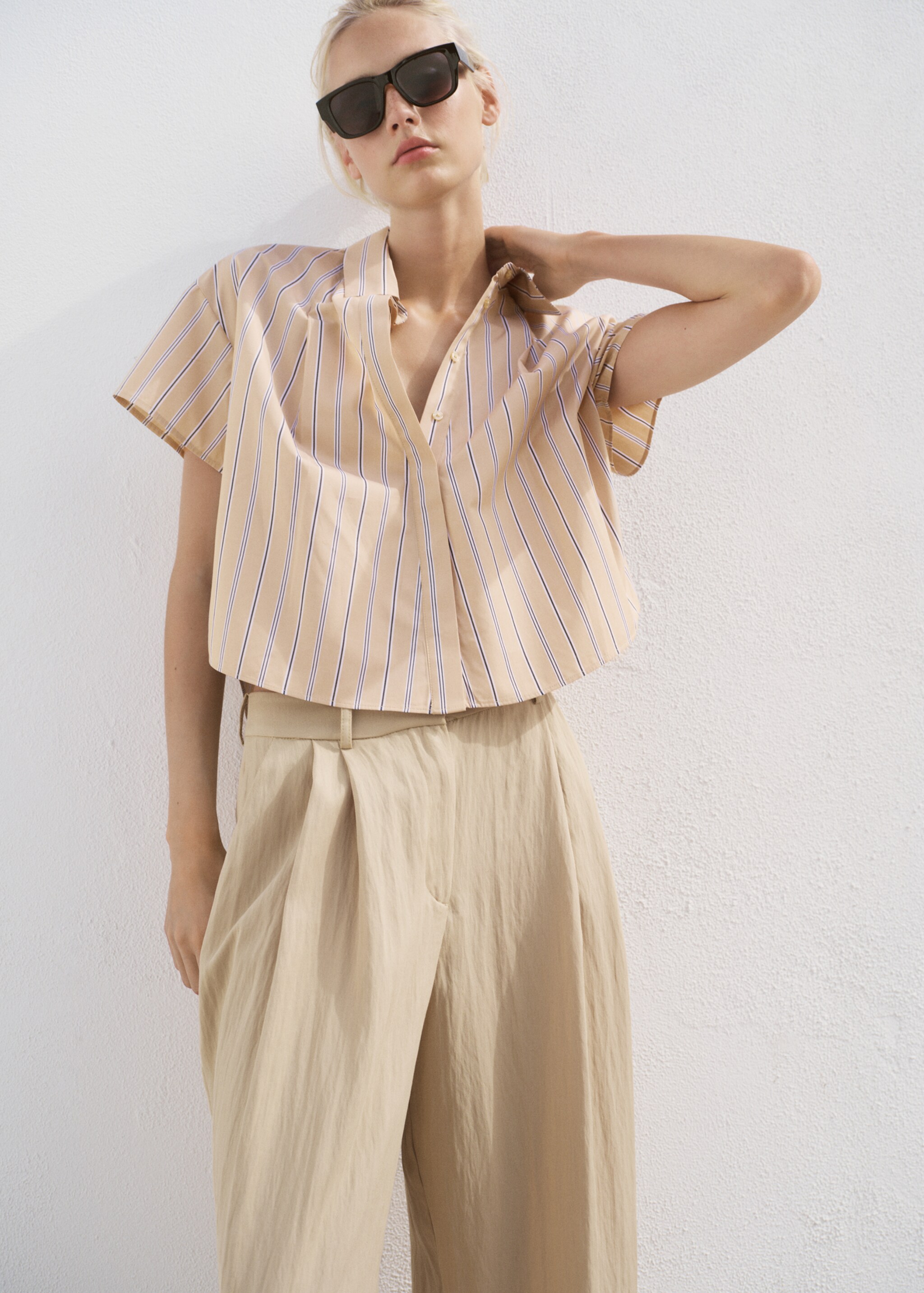 Short sleeve striped shirt - Medium plane