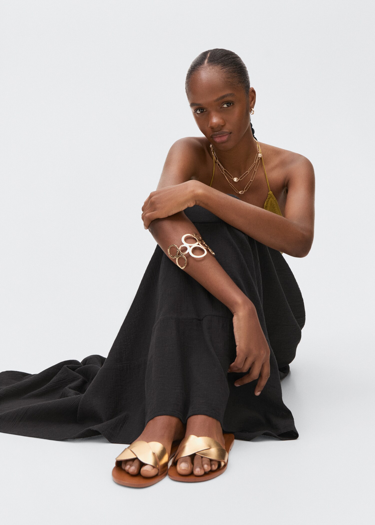Ruffled long skirt - Details of the article 2
