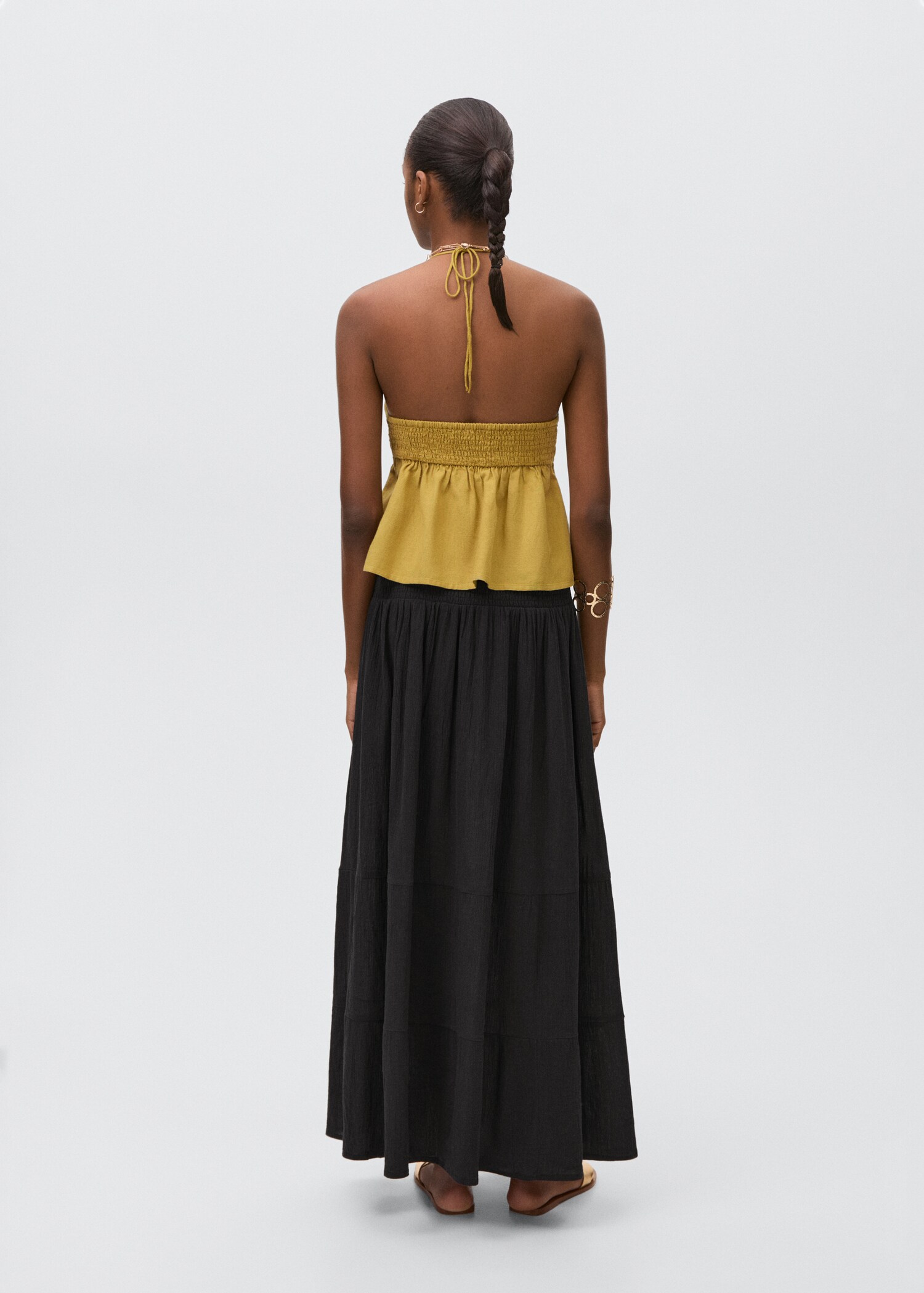 Ruffled long skirt - Reverse of the article